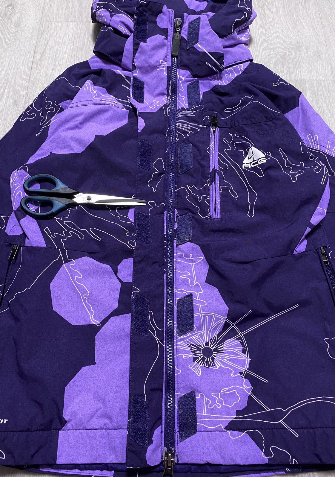 Goretex × Nike ACG Nike Acg Gore-tex Clima-fit Multicolor Waterproof Ski Jacket Size S / US 4 / IT 40 - 9 Thumbnail