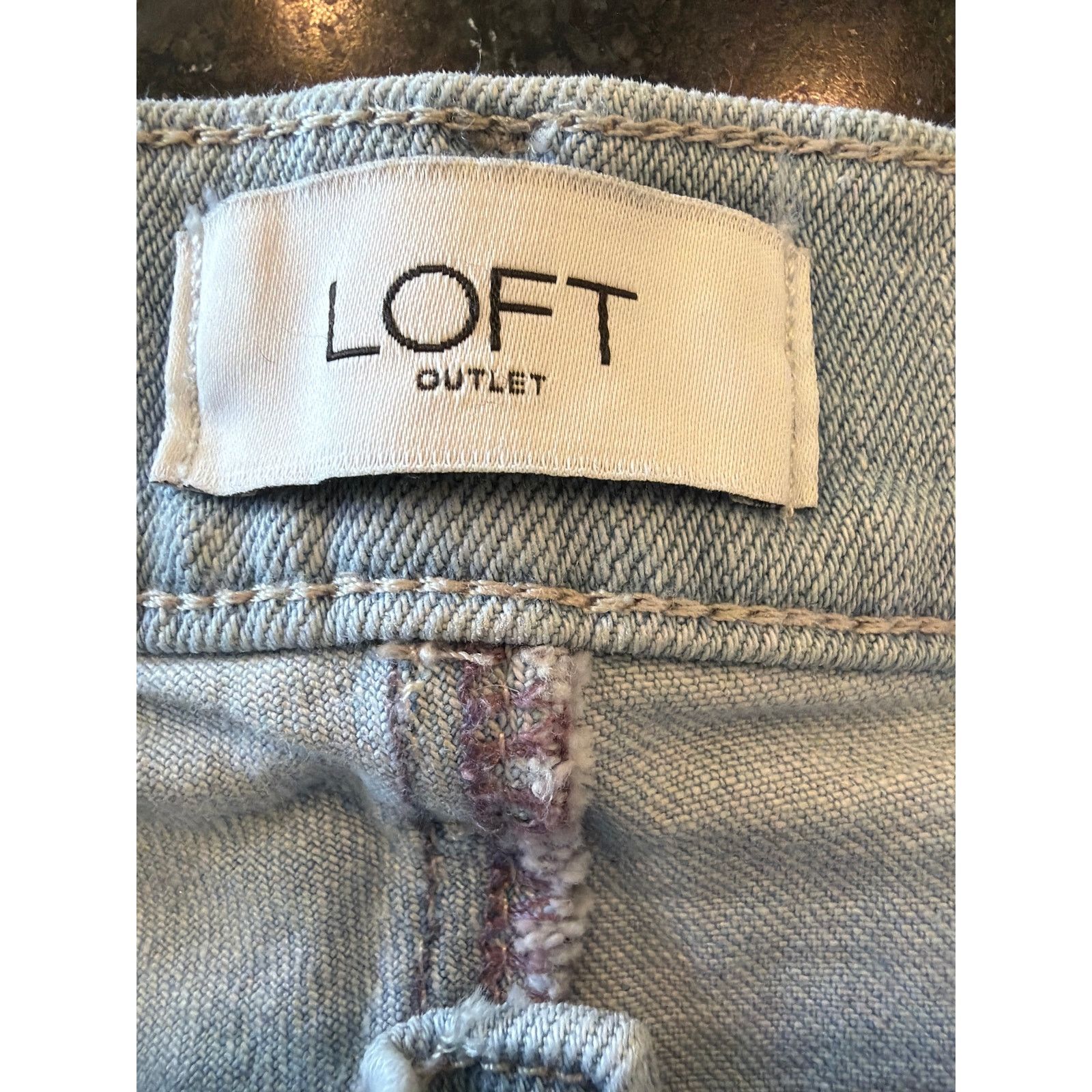 Loft Loft Outlet light blue denim skinny ankle jeans. Sz 8 Size 30" / US 8 / IT 44 - 4 Thumbnail