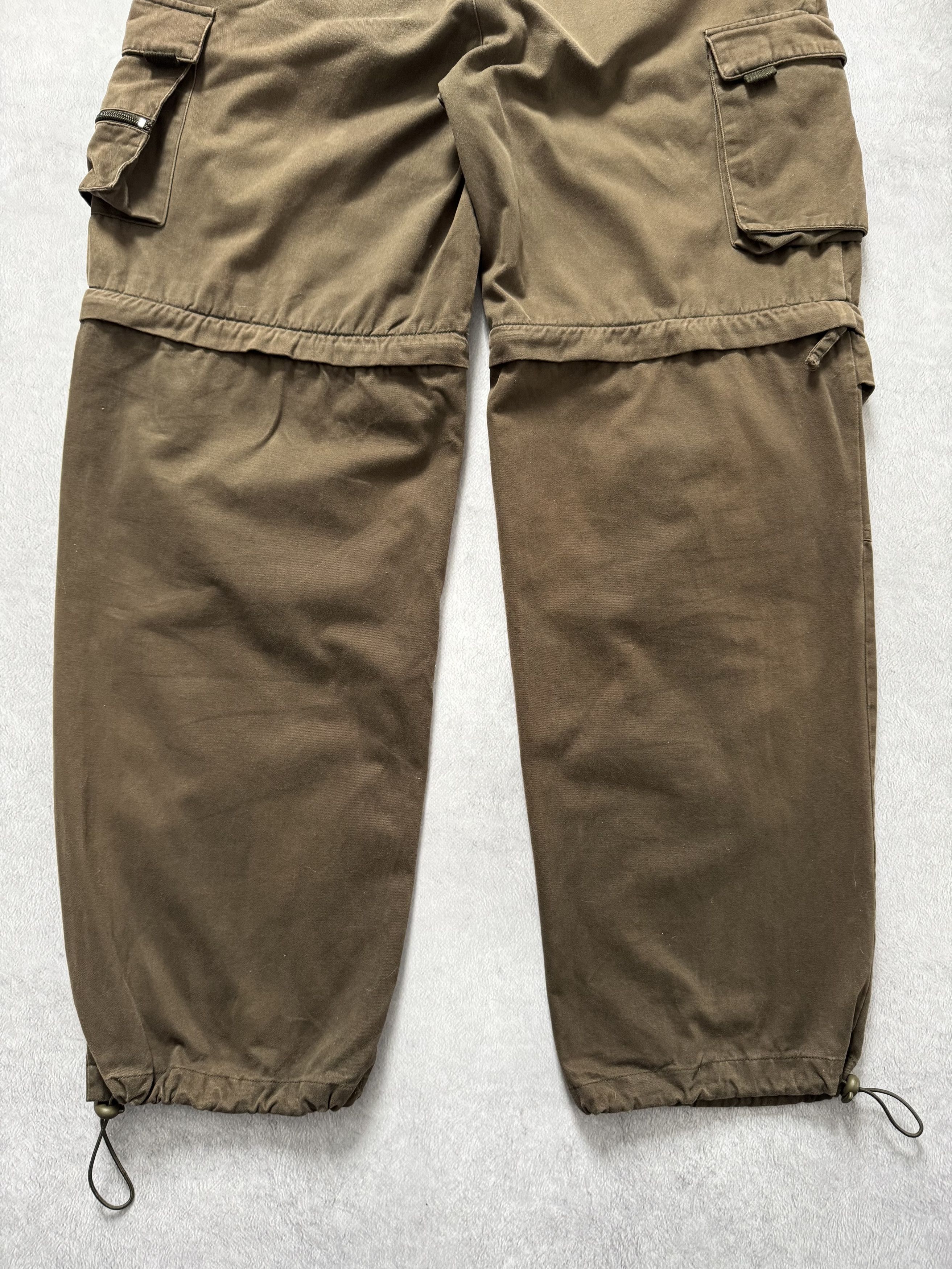 Japanese Brand Crazy Vintage Y2K Brown Faded Baggy Cargo Pants Size US 36 / EU 52 - 5 Thumbnail