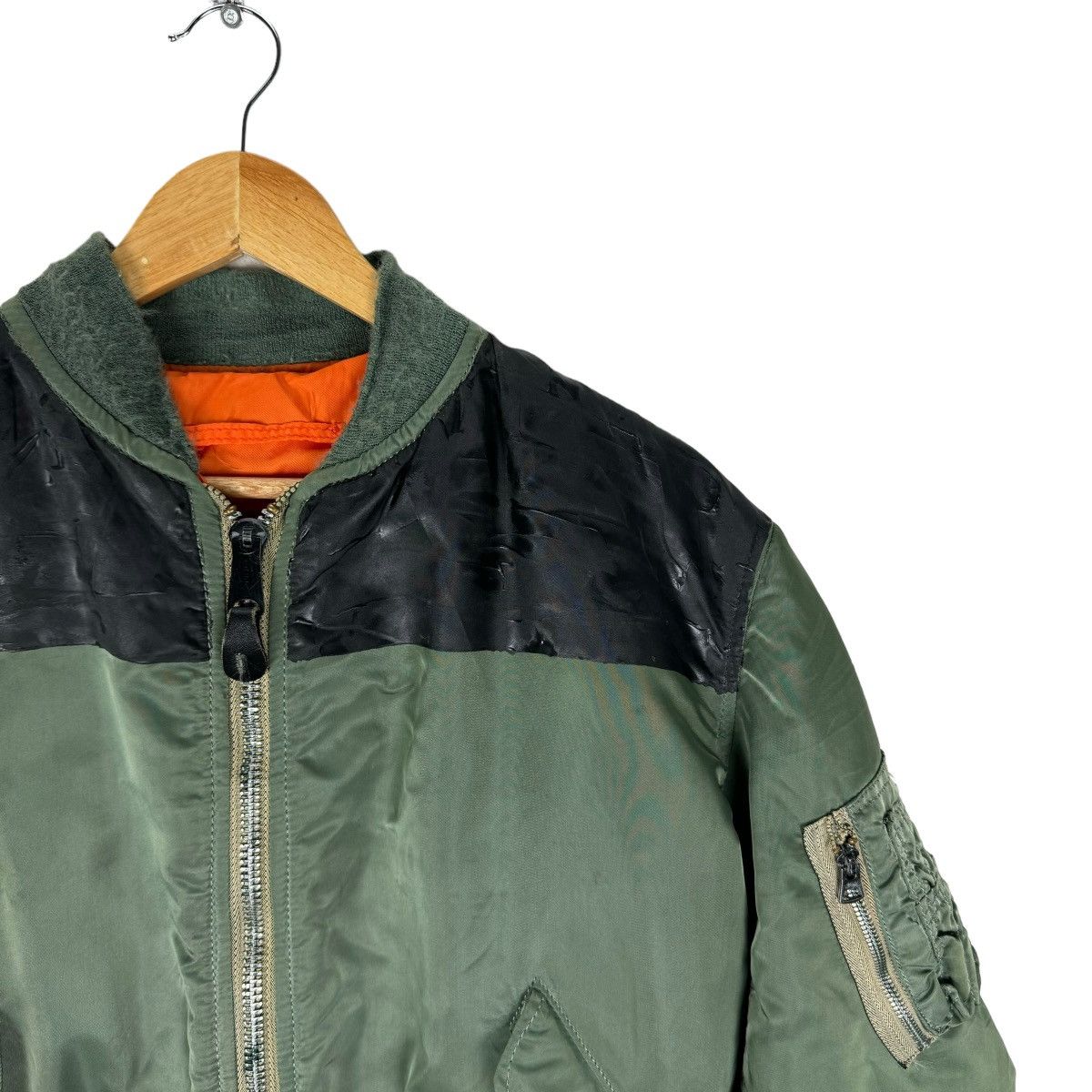 Alpha Industries 🌟ALPHA INDUSTRIES MA-1 FLYERS BOMBER STUD RIOT JACKET Size US L / EU 52-54 / 3 - 4 Thumbnail