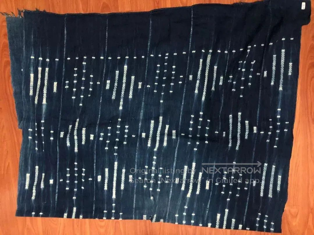 Visvim Vintage Indigo African Dyed Shawl. Size ONE SIZE - 7 Thumbnail