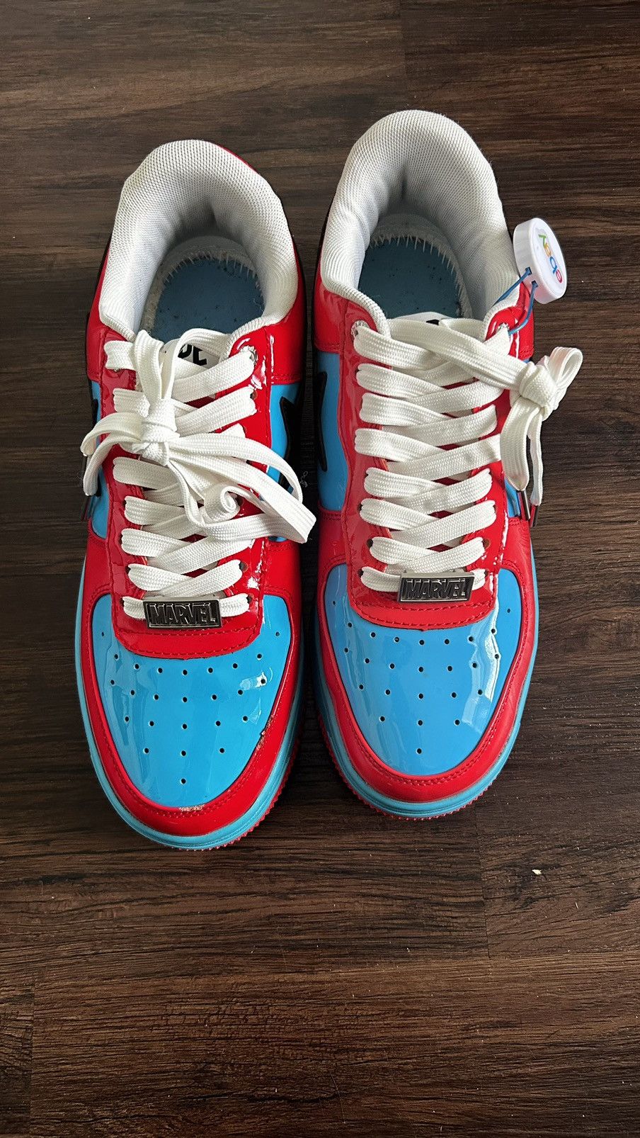 Bape Bape x Marvel Spiderman Bapesta Size US 9.5 / EU 42-43 - 3 Thumbnail
