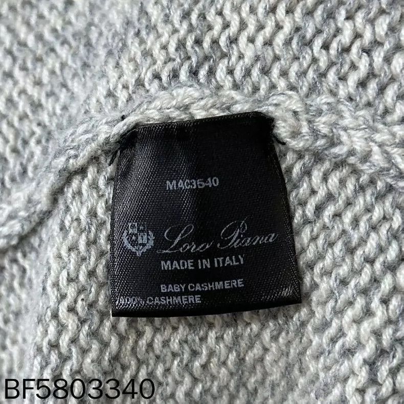 Loro Piana LORO PIANA Grey high collar baby cashmere cardigan Size US XS / EU 42 / 0 - 7 Thumbnail