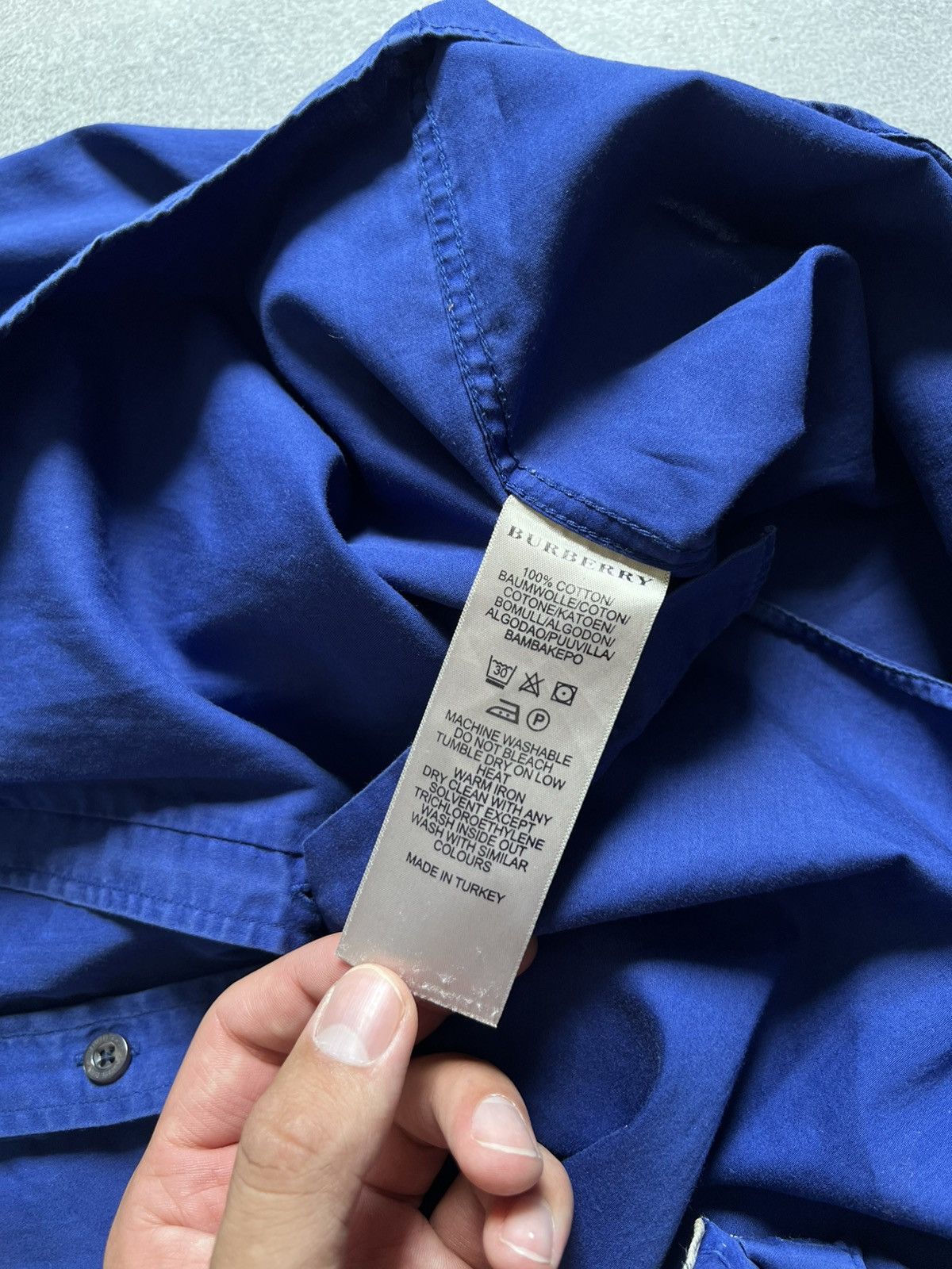 Burberry Burberry Brit Button Up Cotton Shirt Long Sleeve Size L Size L / US 10 / IT 46 - 7 Thumbnail