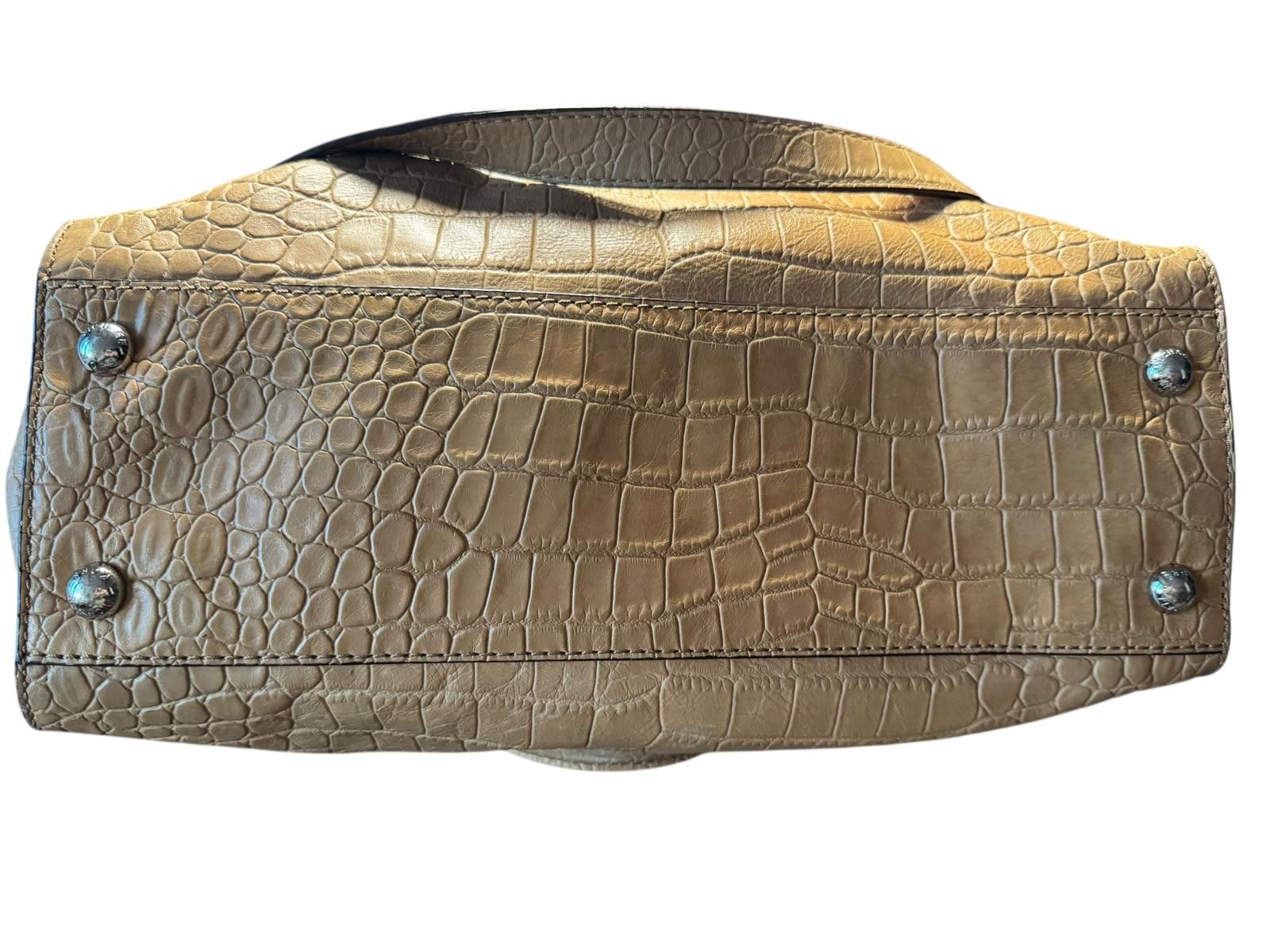 MICHAEL Michael Kors Taupe Croc-Embossed Handbag