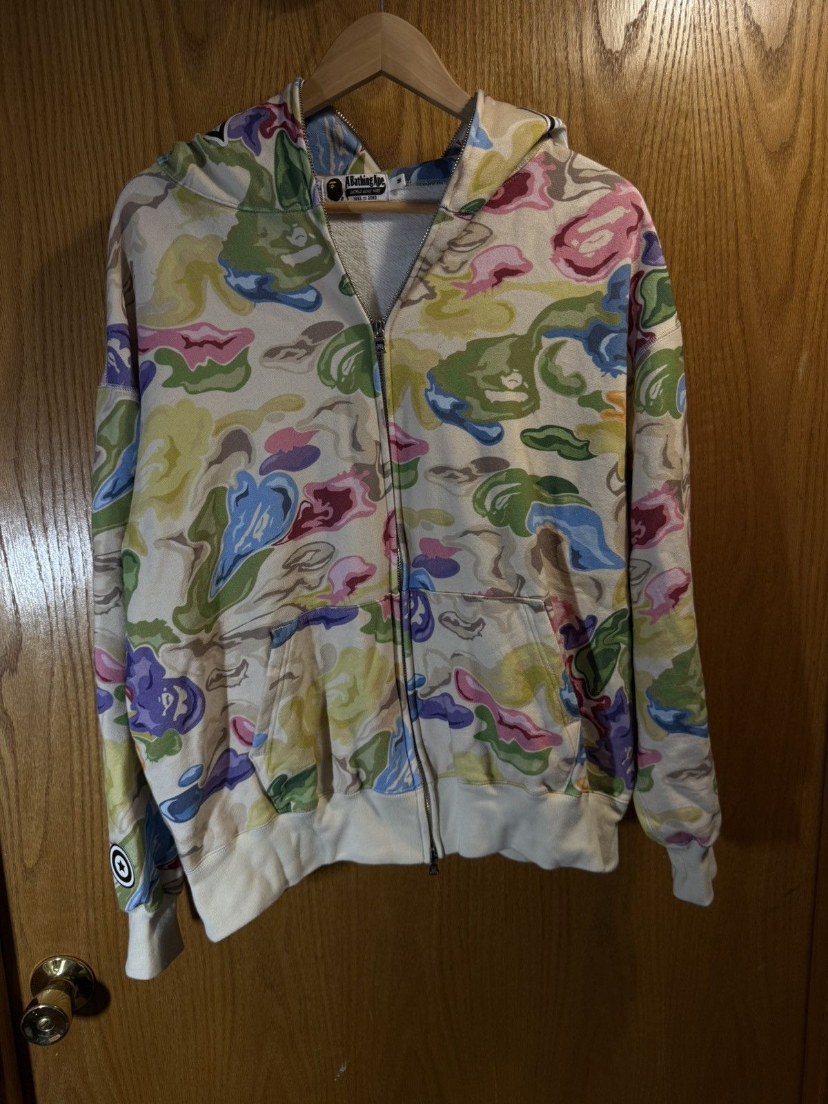Bape Bape Shark Art Camo Multicolor Full Zip Hoodie FW24 Size US M / EU 48-50 / 2 - 2 Thumbnail