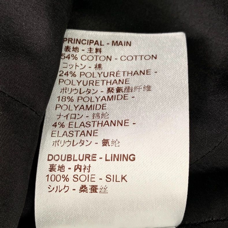 Louis Vuitton Louis Vuitton Black cotton zip-up casual leather skirt Size 35" - 7 Thumbnail