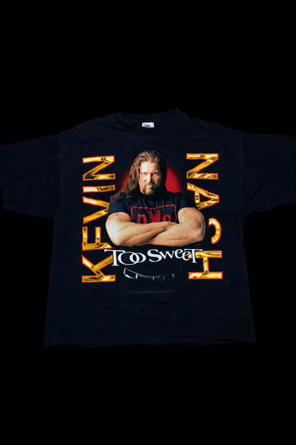Vintage 1998 WCW NWO KEVIN NASH “TOO SWEET” T-SHIRT Size US L / EU 52-54 / 3 - 1 Thumbnail