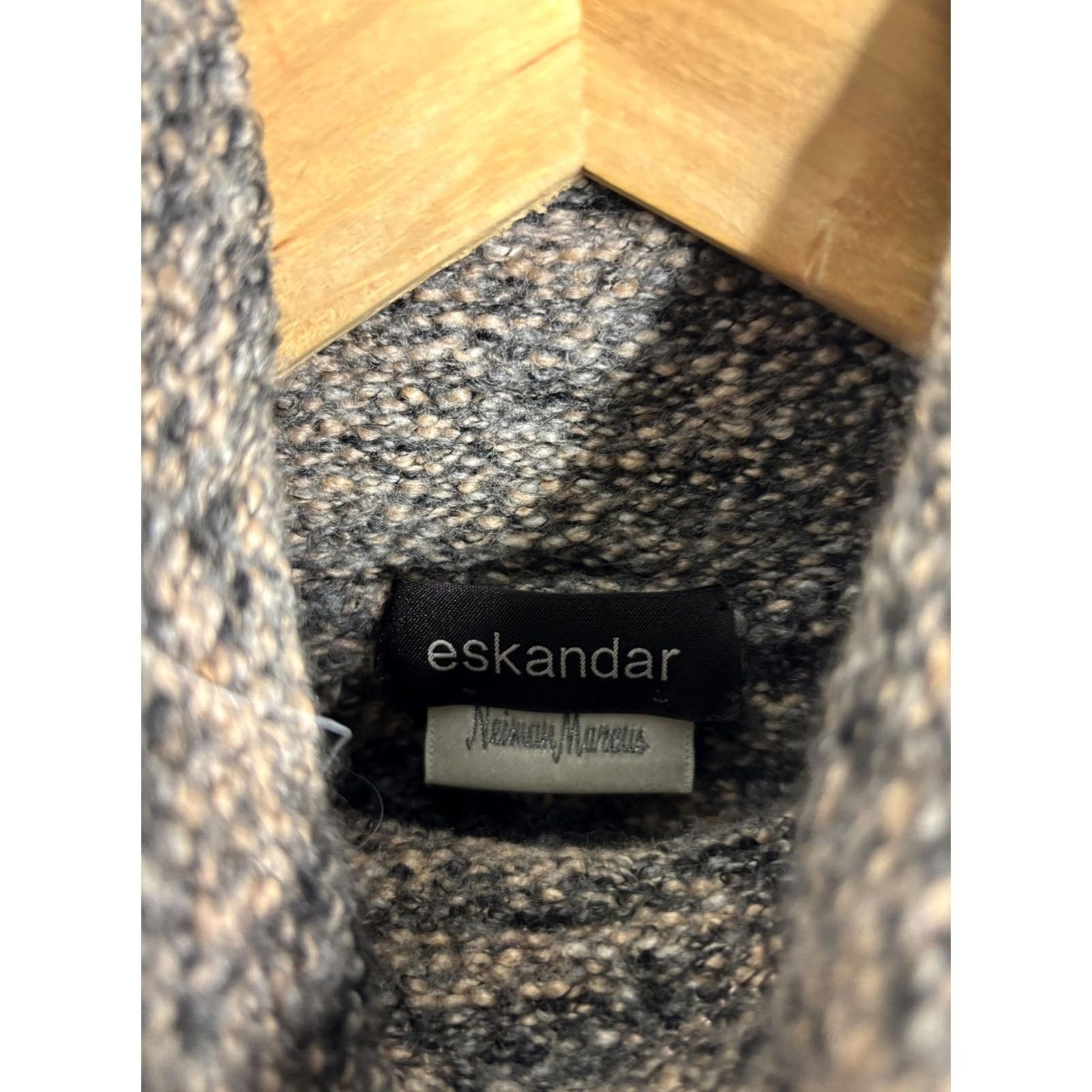 eskandar Eskandar Sweater Womens One Size Gray Merino Wool Turtleneck Oversized Knit Size ONE SIZE - 3 Thumbnail