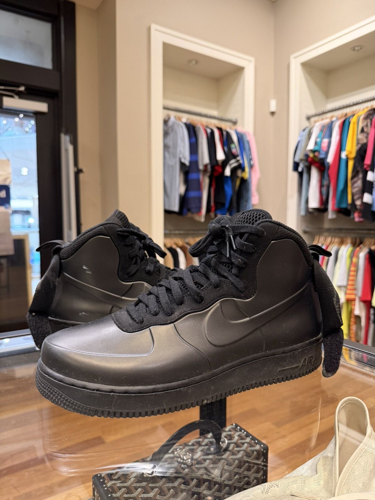 Nike Nike Air Foamposite Cup High Top - Triple Black Size US 10.5 / EU 43-44 - 4 Thumbnail