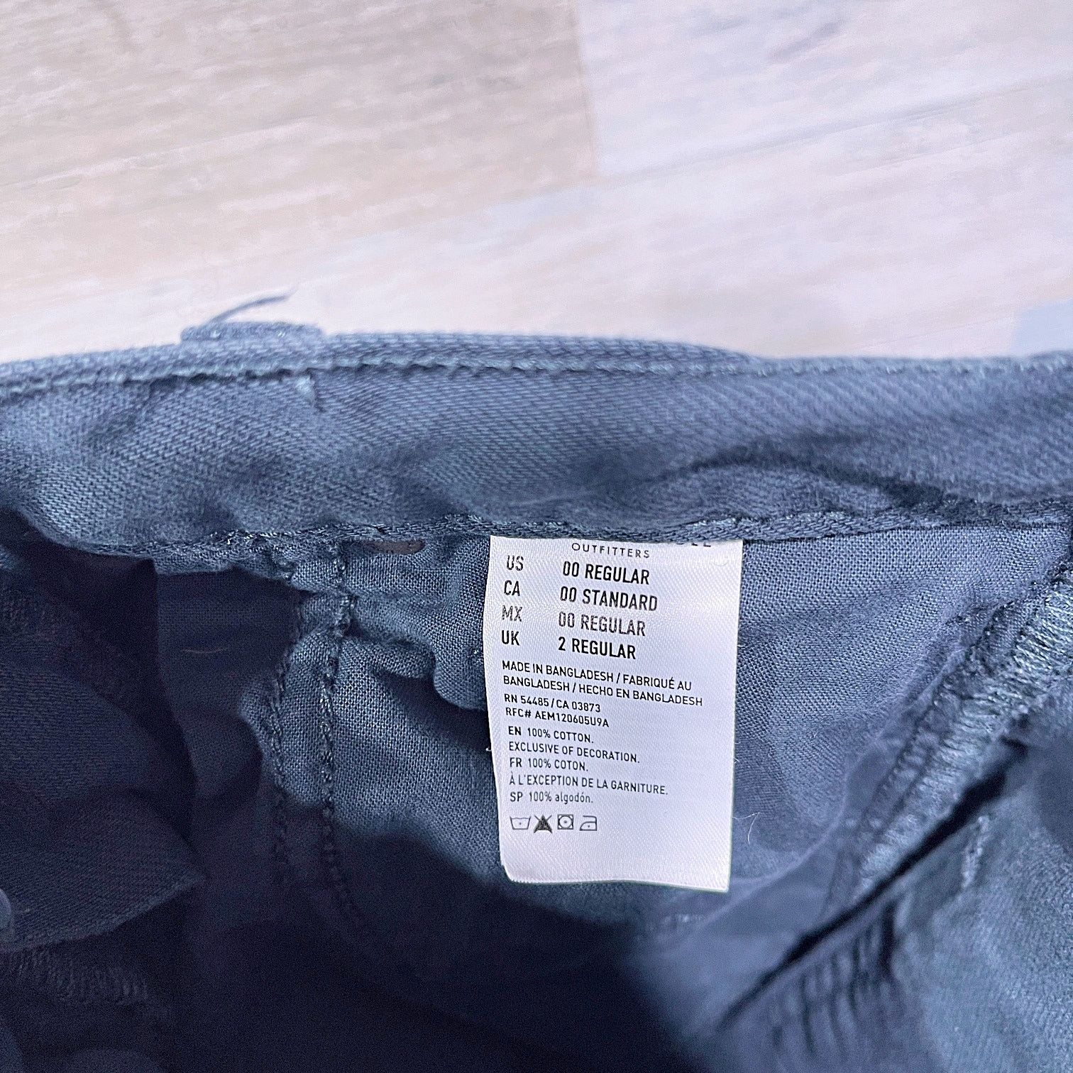 American Eagle Outfitters AMERICAN EAGLE Mom Jeans Slate Blue High Rise Womens 00R Size 24" / US 00 / IT 34 - 7 Thumbnail