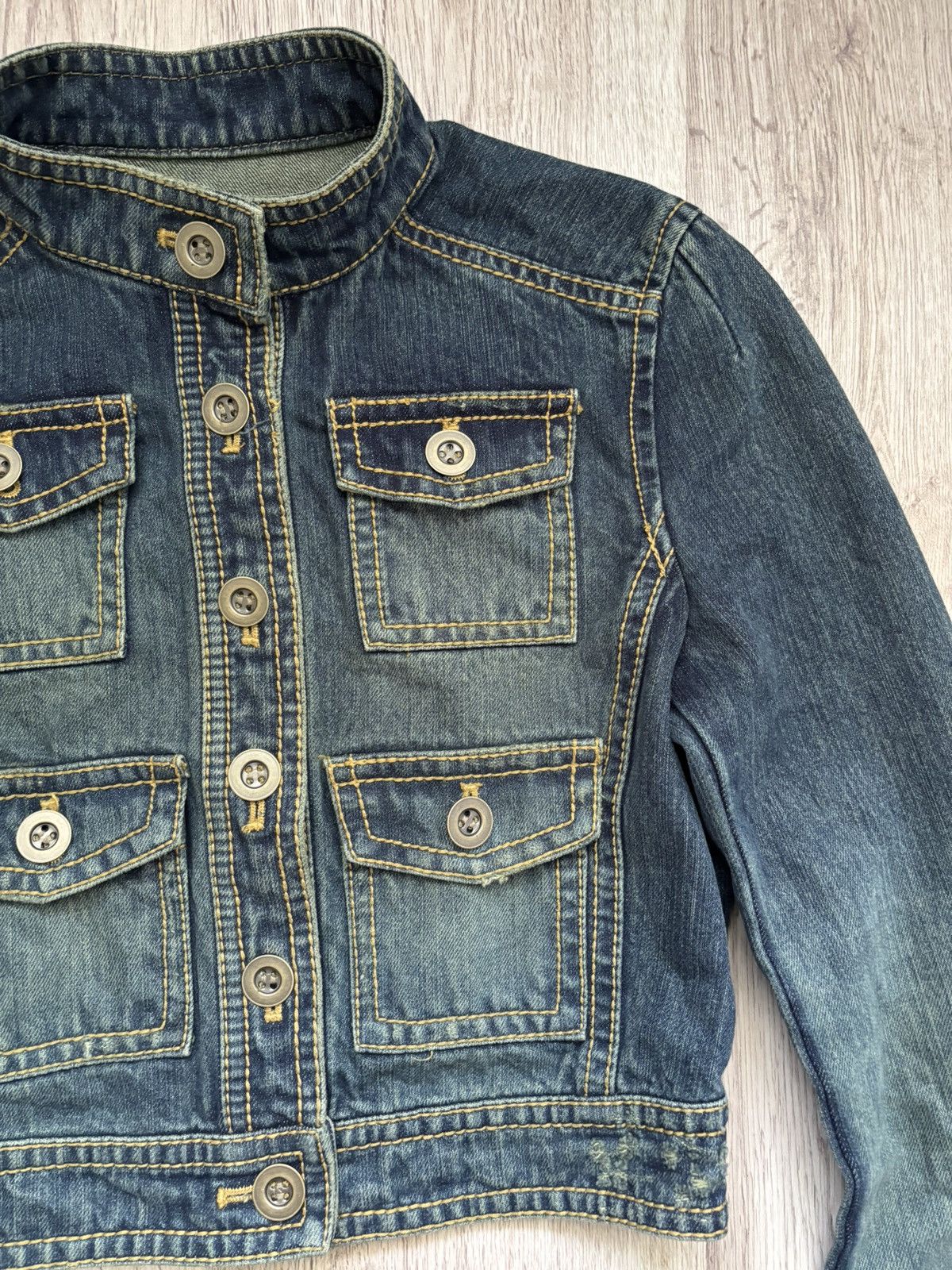 Other MK KLEIN+ Cropped Denim Jacket Size XS / US 0-2 / IT 36-38 - 6 Thumbnail
