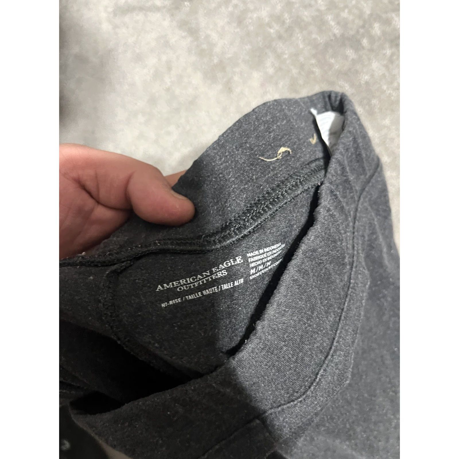 American Eagle Outfitters American Eagle Outfitters Leggings Size Medium Short Hi rise Gray Solid Womens M Gray Ankle 90s? Size 32" / US 10 / IT 46 - 5 Thumbnail