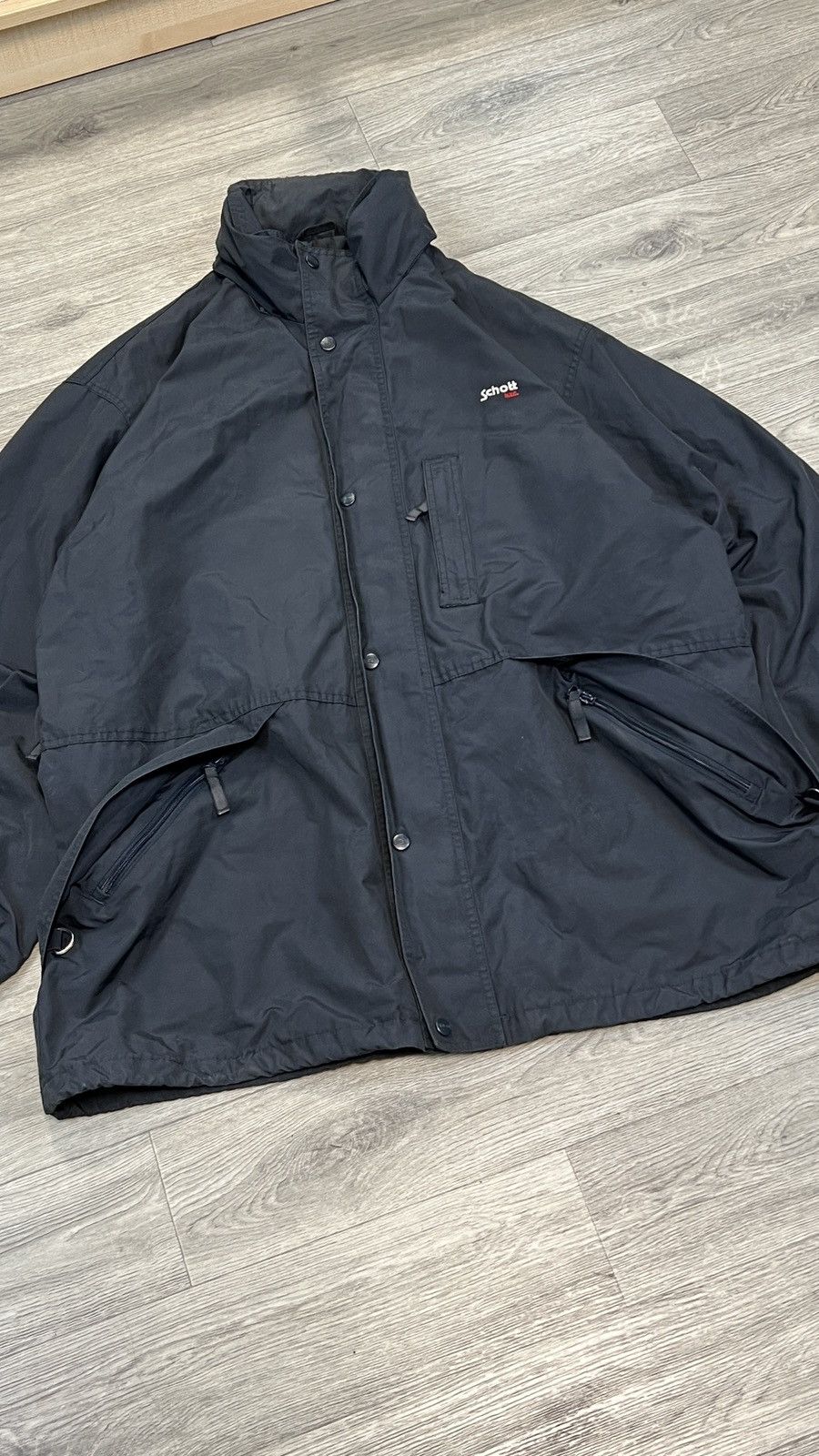 Schott Vintage Schott NYC Blue Lightweight Full Zip Jacket Size XXL Size US XXL / EU 58 / 5 - 5 Thumbnail