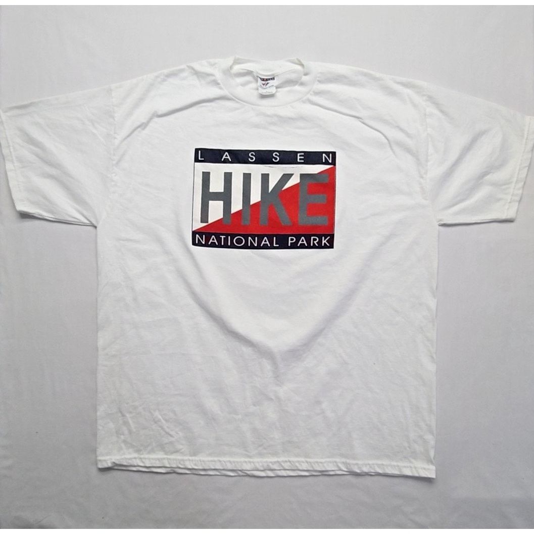 Jerzees Vintage Lassen Hike National Park California XL White Shirt Size US XL / EU 56 / 4 - 1 Thumbnail