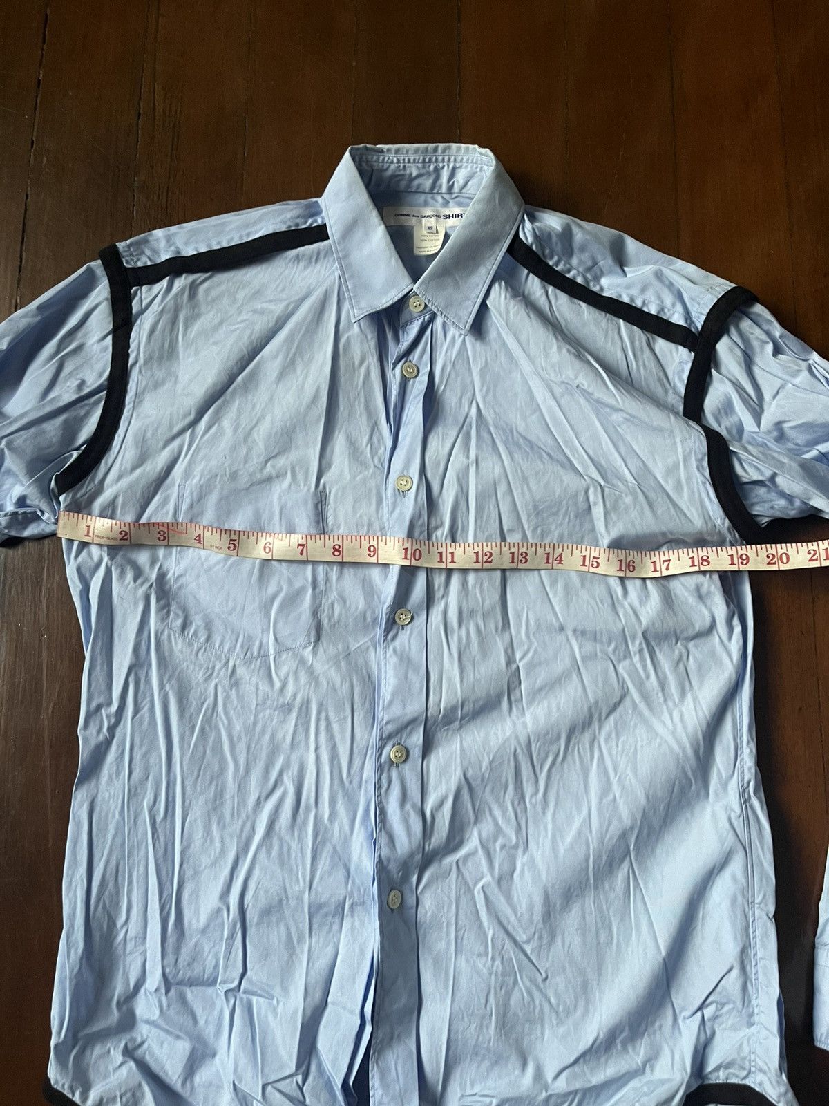 Comme des Garcons SHIRT Comme des Garcons SHIRT Piped Seam Shirt Size US XS / EU 42 / 0 - 9 Thumbnail