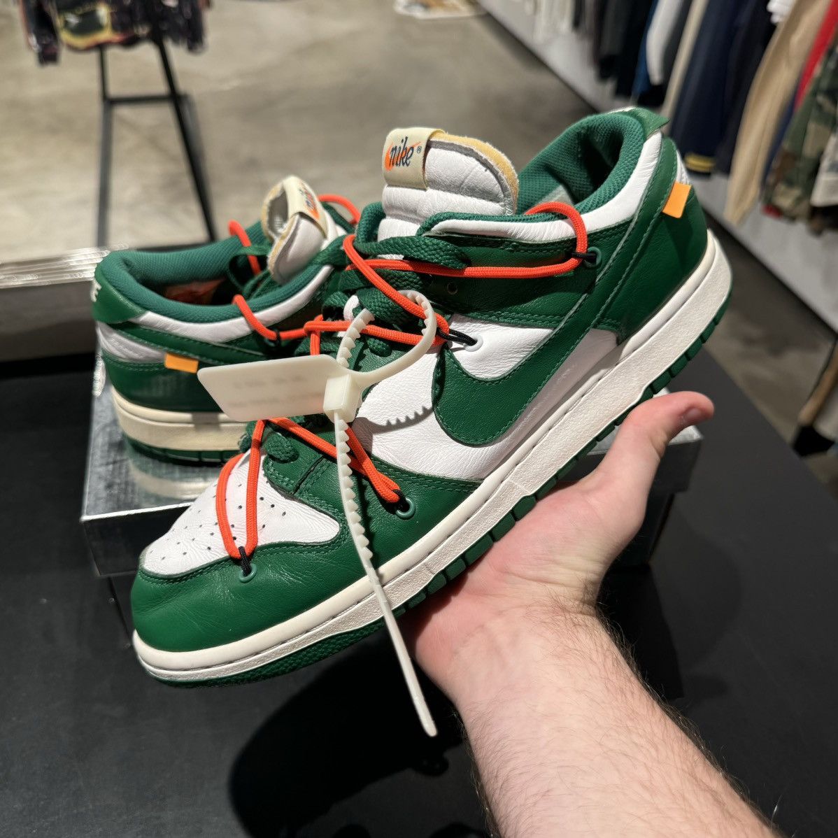 Nike Off White Dunk Low Pine Green