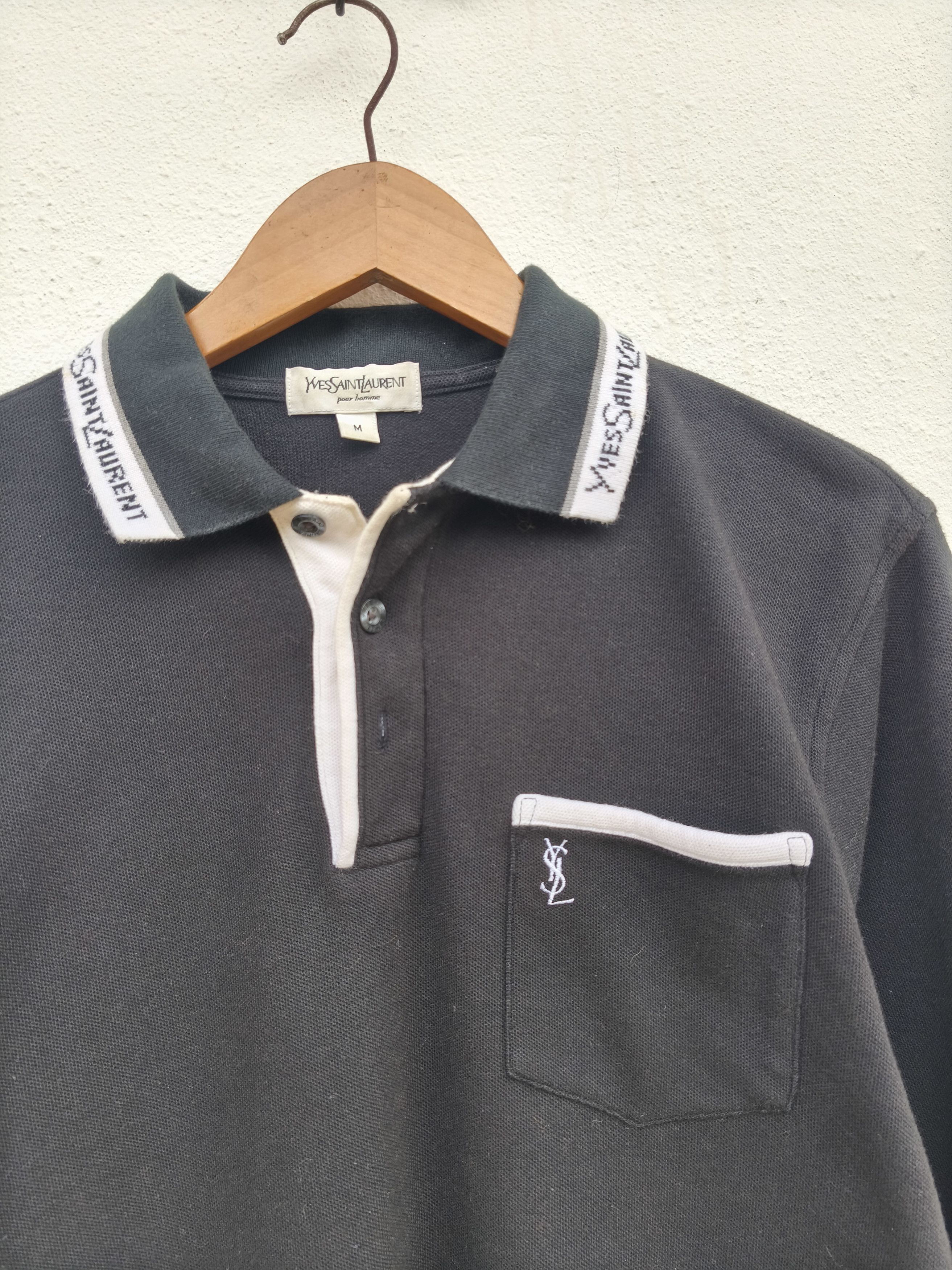Yves Saint Laurent 🔥 Yves Saint Laurent polo long sleeve shirt Size US M / EU 48-50 / 2 - 1 Thumbnail