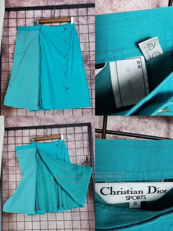 Dior Dior Blue Cotton Embroidered Striped T. Size S / US 4 / IT 40 - 6 Thumbnail