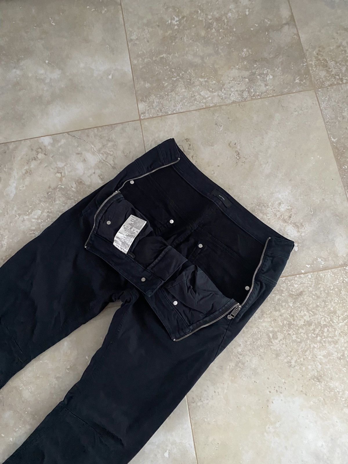Diesel Vintage Diesel J-Cut Slim Jeans Zip Waist Balck Avant Garde Size US 32 / EU 48 - 4 Thumbnail