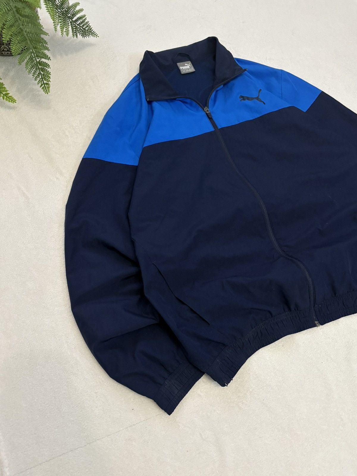 Puma 90s Vintage Puma Retro Nylon Track Jacket Basic Logo Rare Size US L / EU 52-54 / 3 - 3 Thumbnail