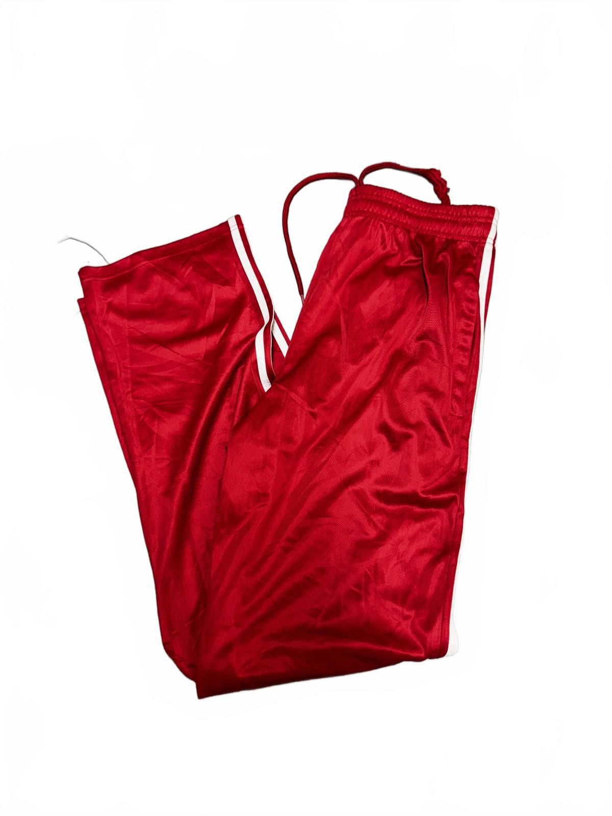 Designer Stylish Red Sports Track Pants - LUX Linea Uomo XXL Size US 40 / EU 56 - 2 Thumbnail