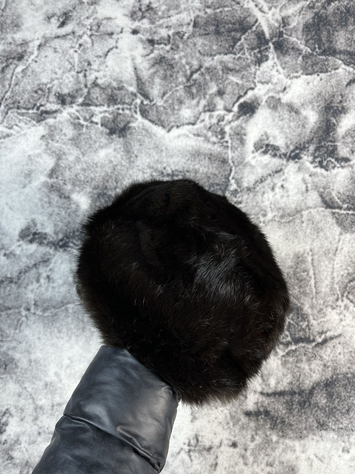Vintage Vintage Natural Fur Ushanka Hat 80s USSR Size ONE SIZE - 5 Thumbnail