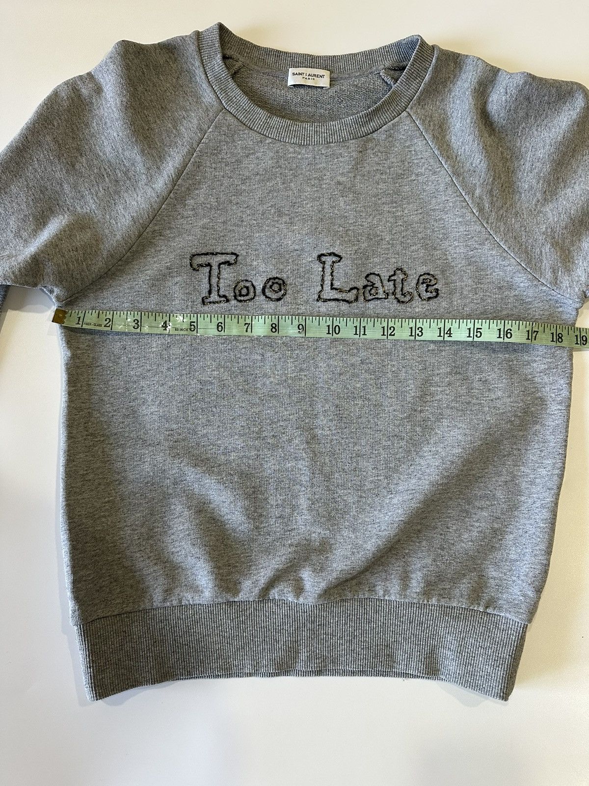 Saint Laurent Paris Saint Lauren Too Late sweatshirt Size S / US 4 / IT 40 - 12 Thumbnail
