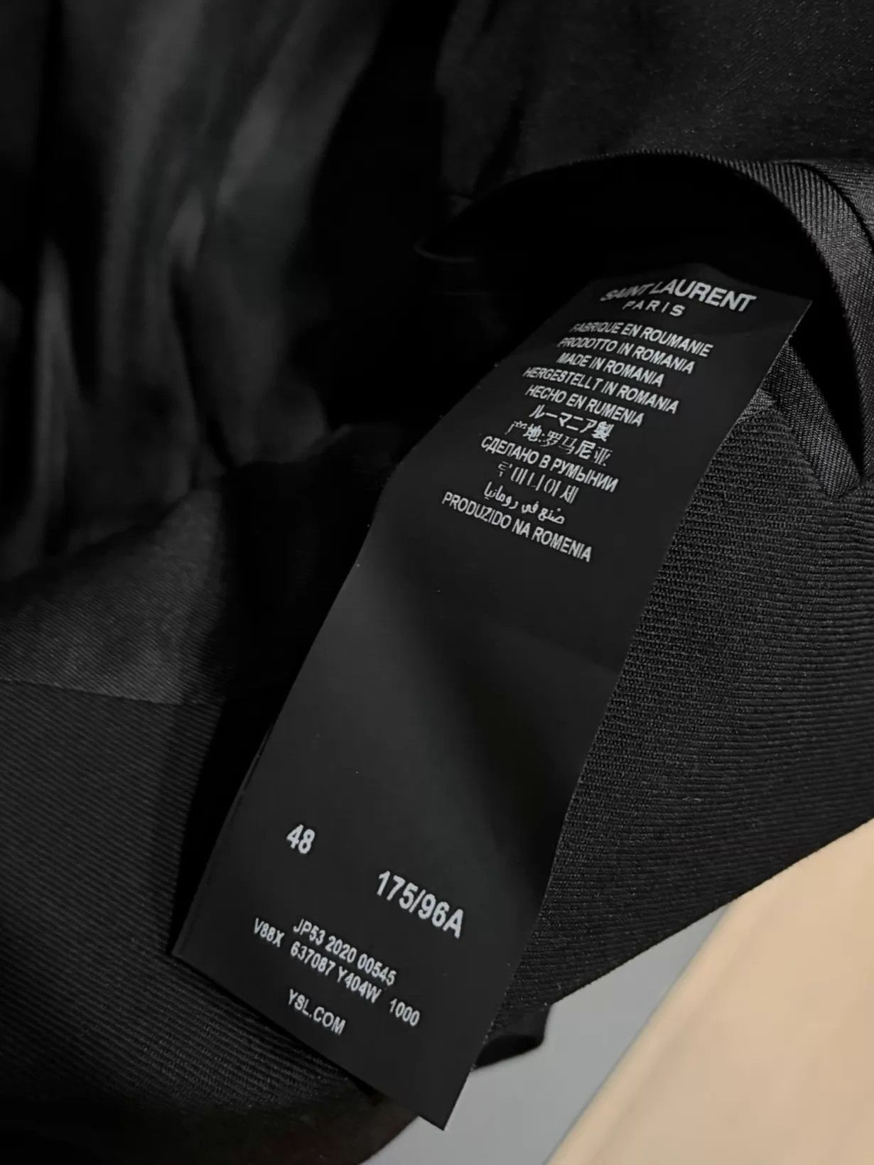 Saint Laurent Paris Saint Laurent Classic Smoking Jacket Men's 48 Size 48R - 6 Thumbnail