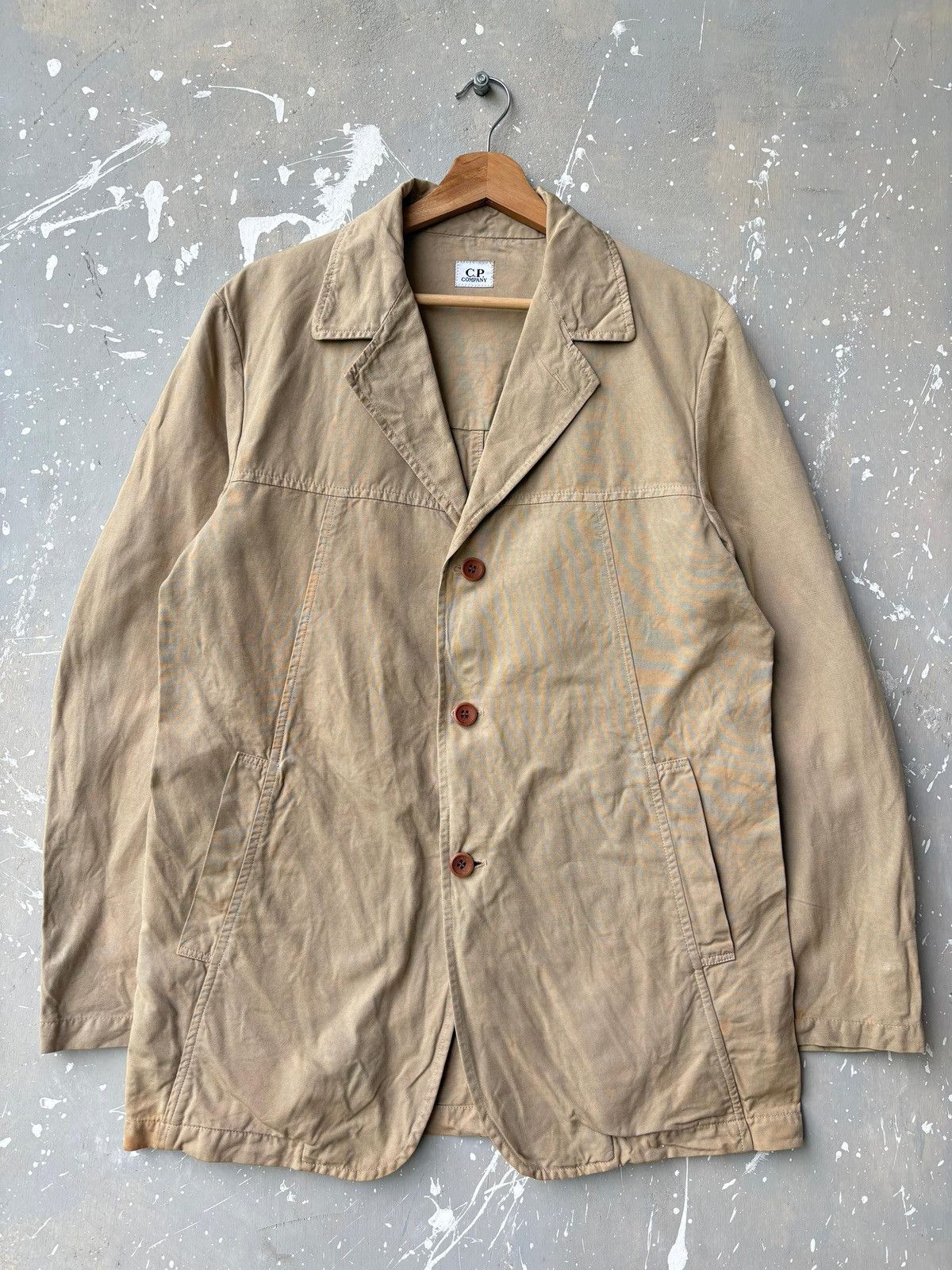 C.P. Company Vintage 90s C.P. Company Cotton Canvas Workwear Parka Blazer Size US L / EU 52-54 / 3 - 3 Thumbnail