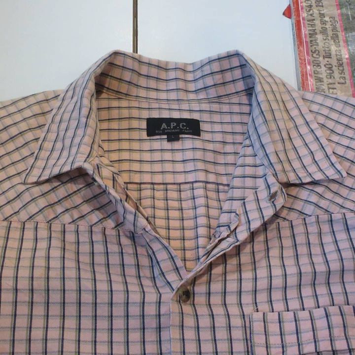 A.P.C. × Designer Vintage A.P.C 50s Sartorial Work Shirt In Plaid Tartan M Size US M / EU 48-50 / 2 - 10 Thumbnail