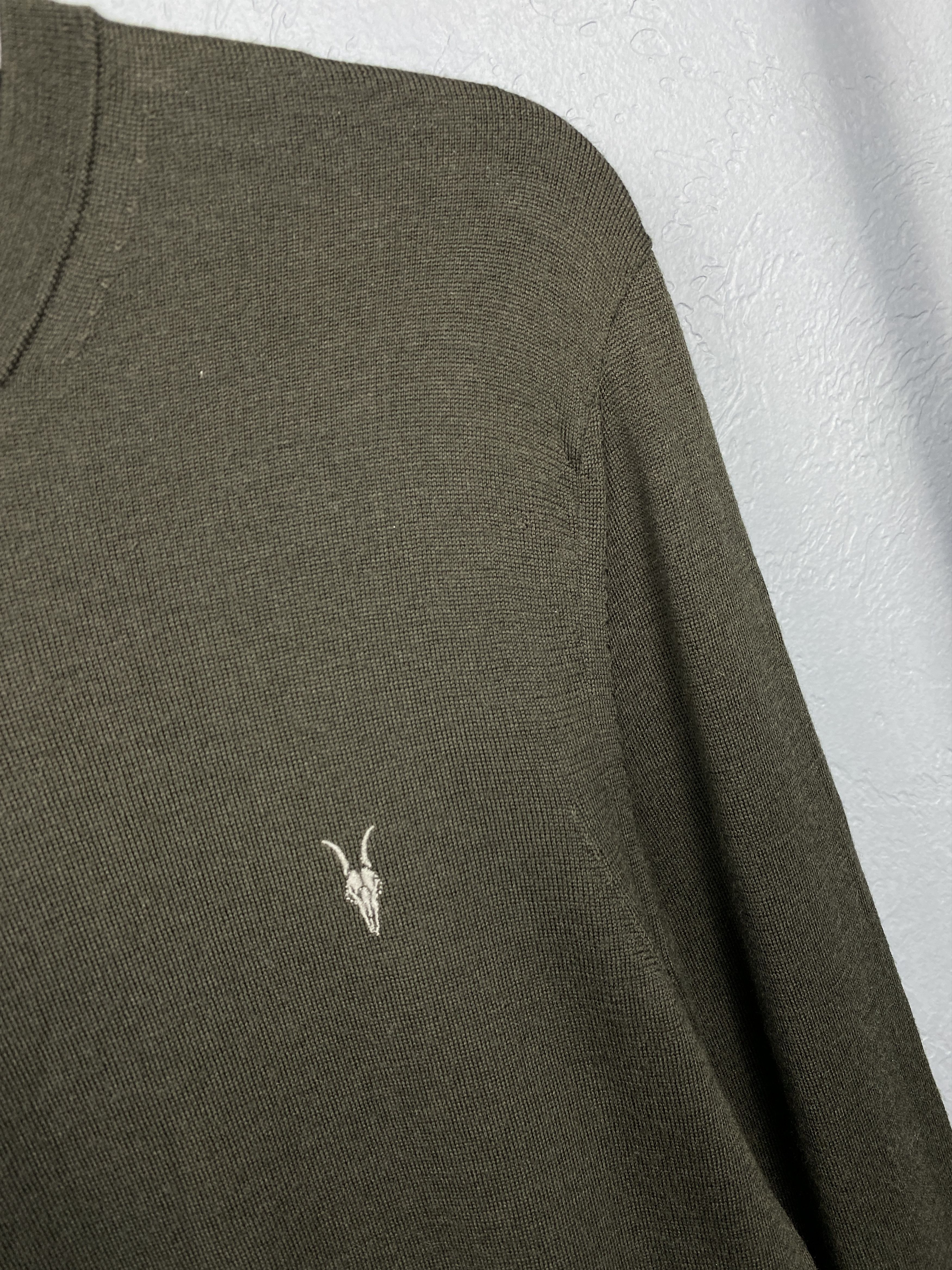 Allsaints AllSaints Mens Mode Merino Crew Neck Wool Knit Sweater Size US S / EU 44-46 / 1 - 3 Thumbnail