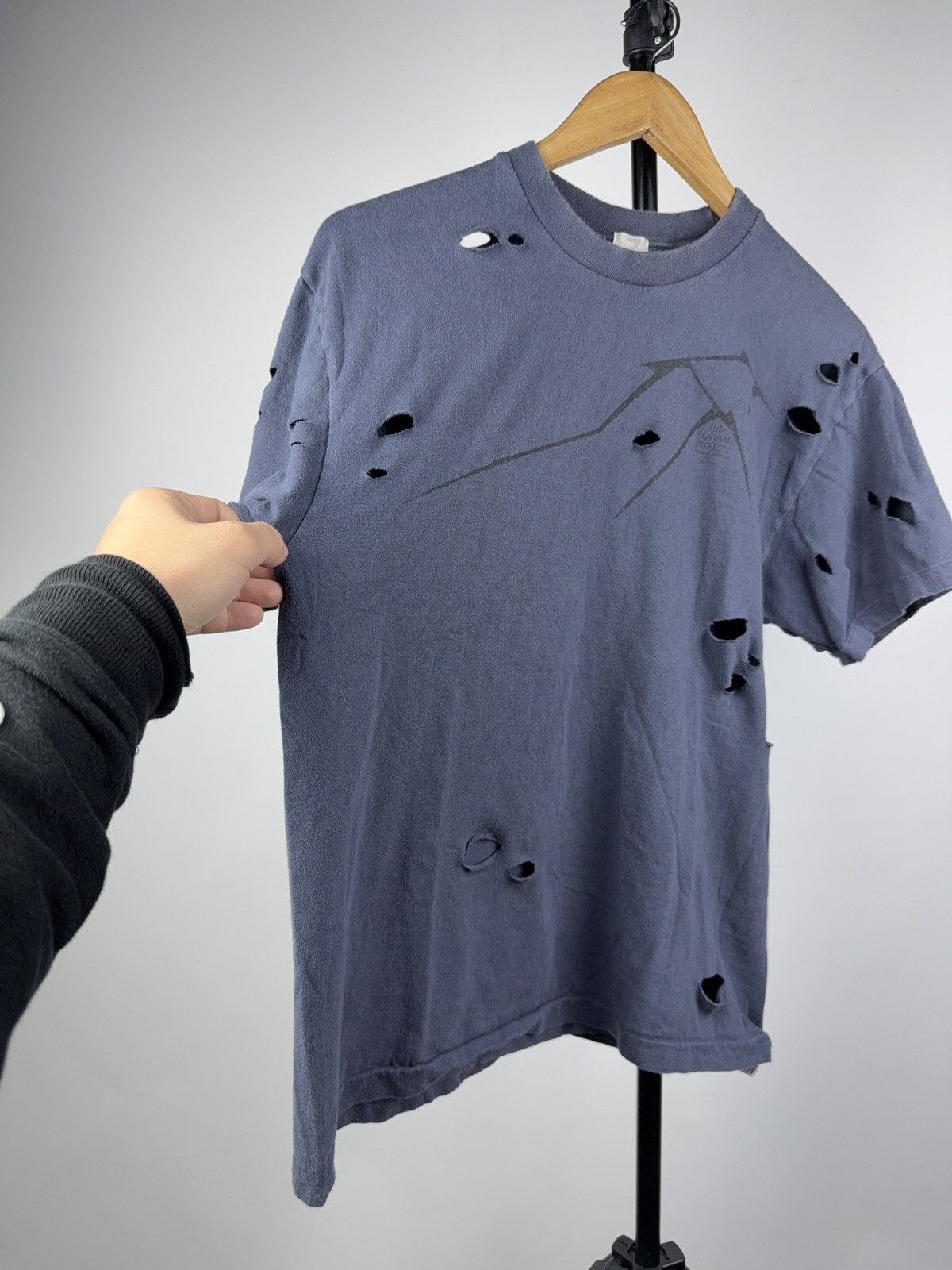 Japanese Brand Kume JP Tokyo Hokusai Fuji Graphic Distressed Tee Japan M Size US M / EU 48-50 / 2 - 9 Thumbnail