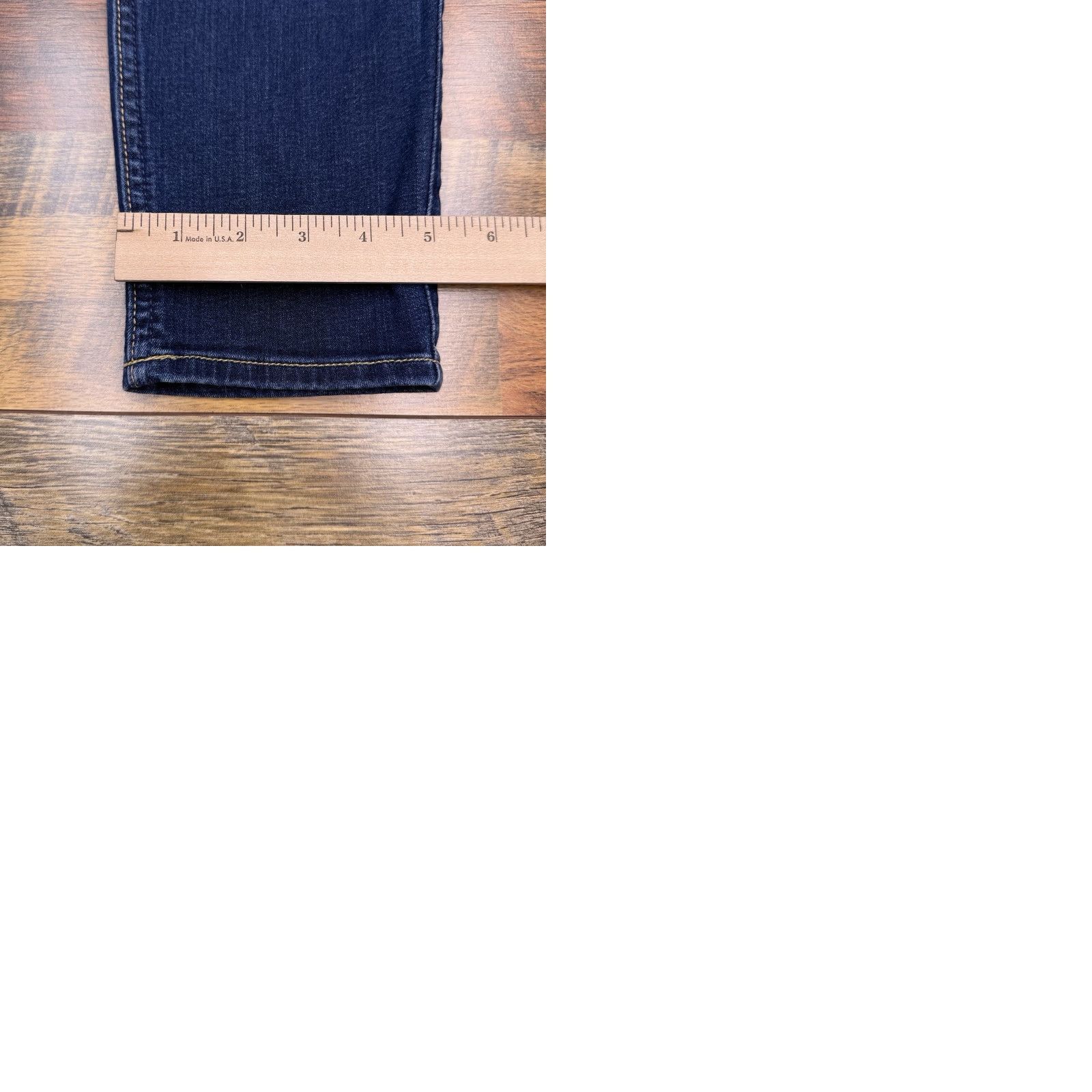 7 For All Mankind 7 For All Mankind Bair Ankle Jeans Womens 29 Slim Mid Rise Denim Blue Stretch Pocket 5-Pocket Brand Logo USA Mens? Wait. End. Size 29" - 9 Thumbnail