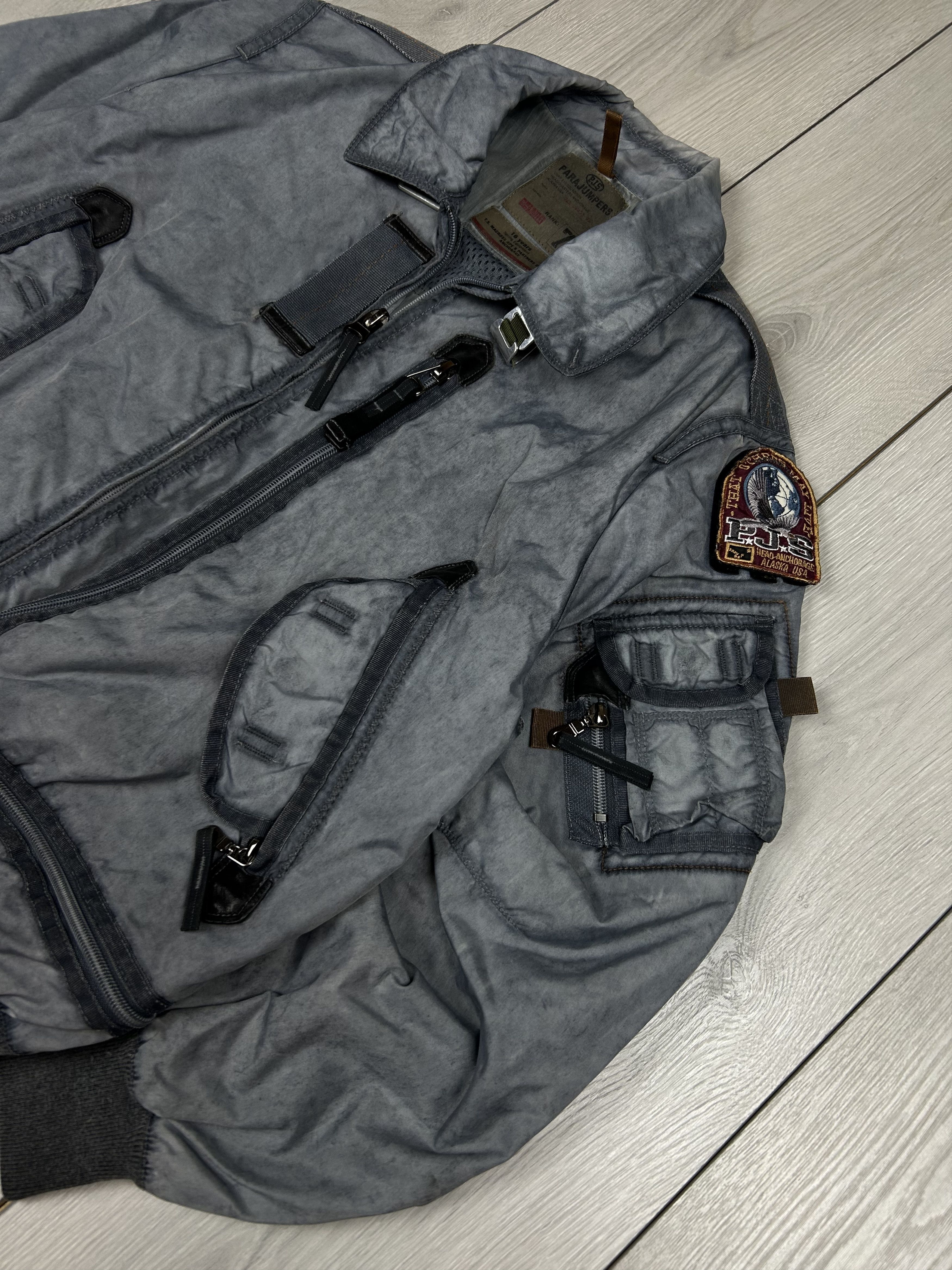 Parajumpers Parajumpers Mens Bomber Jacket Size L Grey Size US L / EU 52-54 / 3 - 2 Thumbnail
