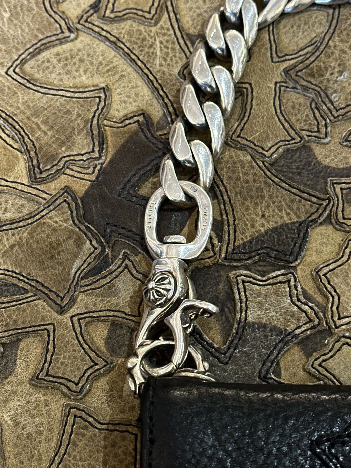 Chrome Hearts CHROME HEARTS PATCH WALLET & WALLET CHAIN Size ONE SIZE - 4 Thumbnail