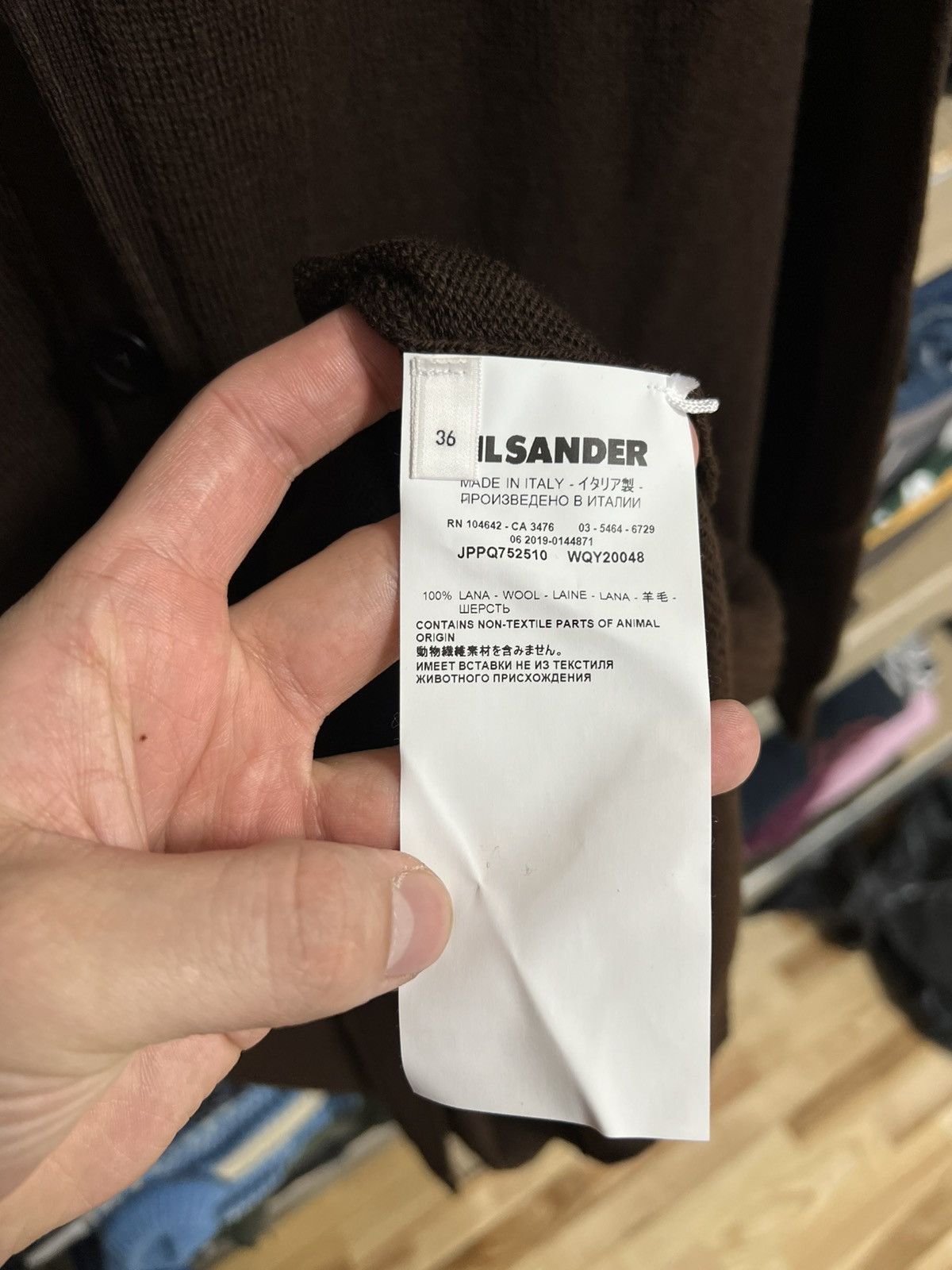 Designer × Jil Sander ❗️New Jil Sander 100% Wool Long Button Cardigan Brown Size 36 Size XS / US 0-2 / IT 36-38 - 9 Thumbnail
