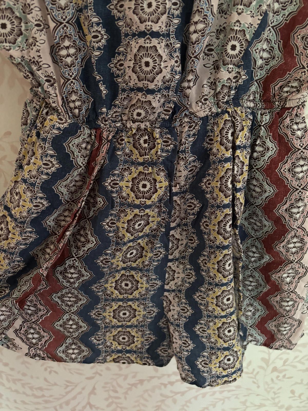 Designer BCBG Generation Trendy Patterned Romper S Size 28" / US 6 / IT 42 - 2 Thumbnail