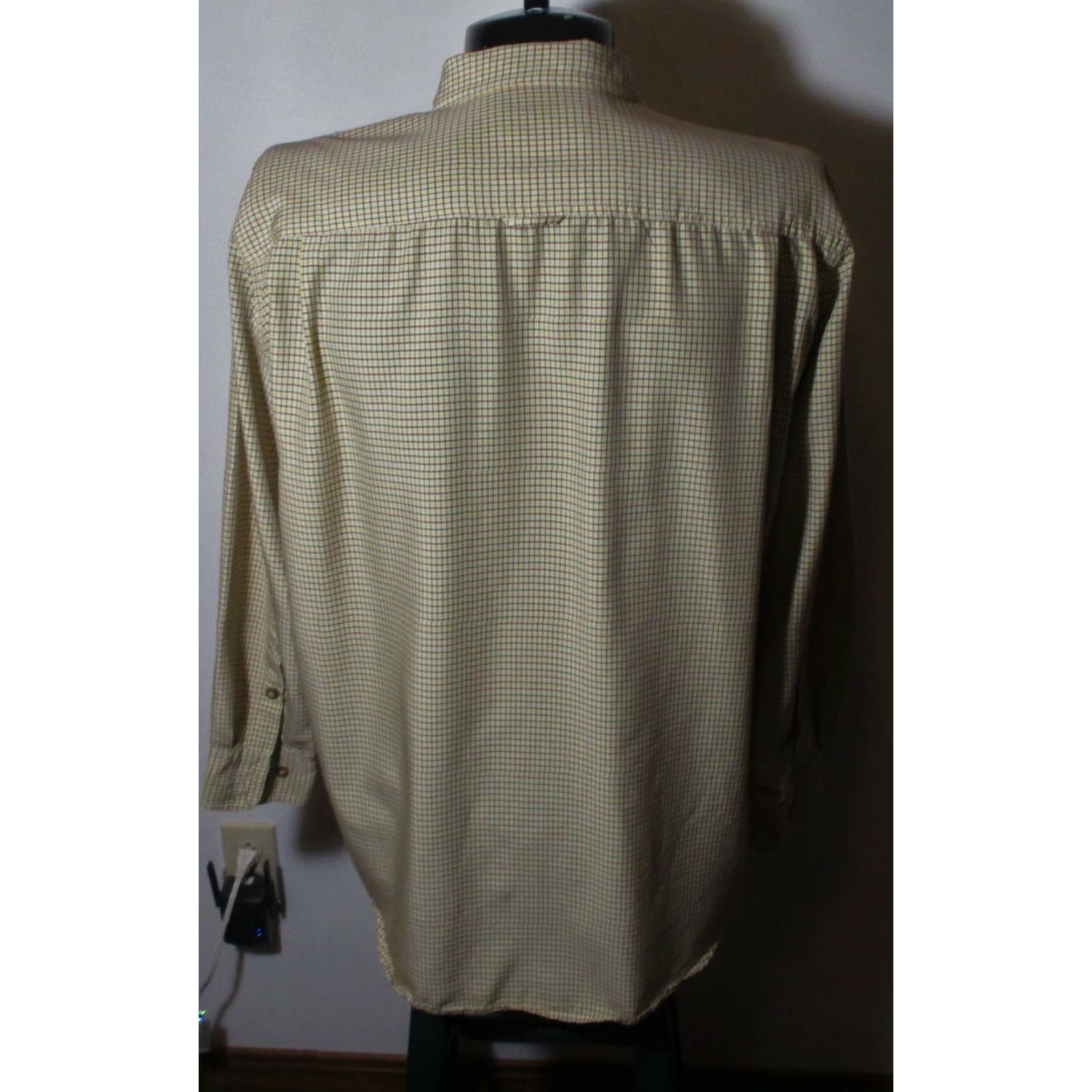 Orvis Orvis Tan Checkered Lyocell Blend Long Sleeve Shirt L Mens Button-Up Casual All Seasons Vintage: No Size US L / EU 52-54 / 3 - 5 Thumbnail