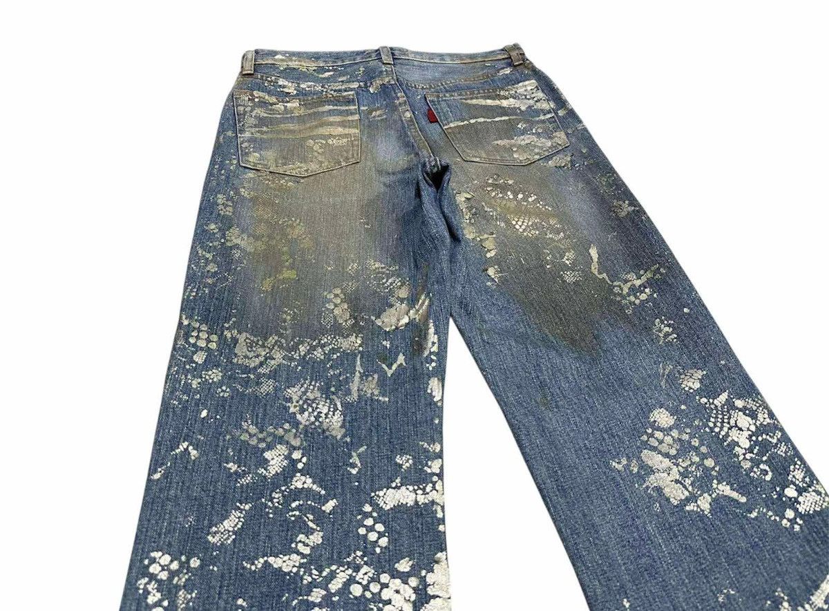 Yoshiyuki Konishi 🔥Archived Yoshiyuki Konishi Splatter Gold Painted Denim Size US 28 / EU 44 - 8 Thumbnail