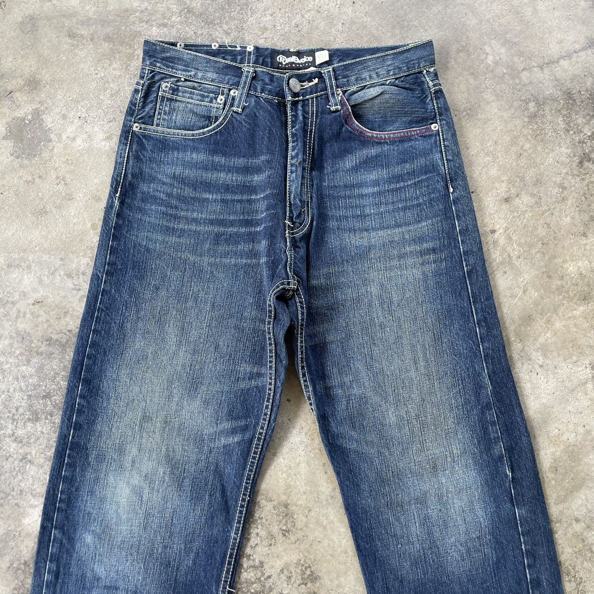 Japanese Brand 🔥🇯🇵Real BVoice Stoned Washed Water Warrior Distress Jeans Size US 31 - 5 Thumbnail