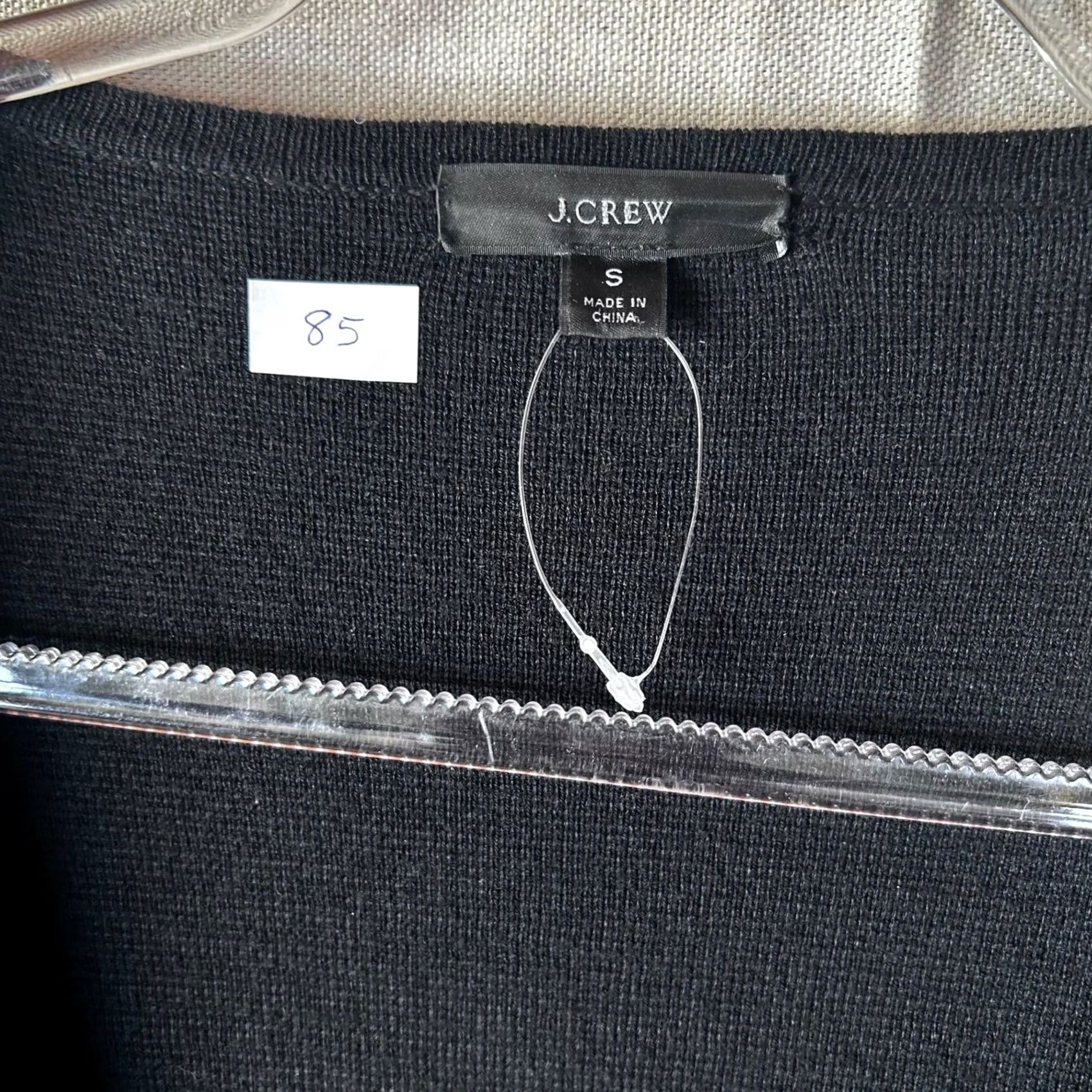 J.Crew J.Crew Cardigan Sweater Black Merino Wool Blend Open Front Pockets Small Women's Knit Shirt Style Vintage? No Size S / US 4 / IT 40 - 2 Thumbnail