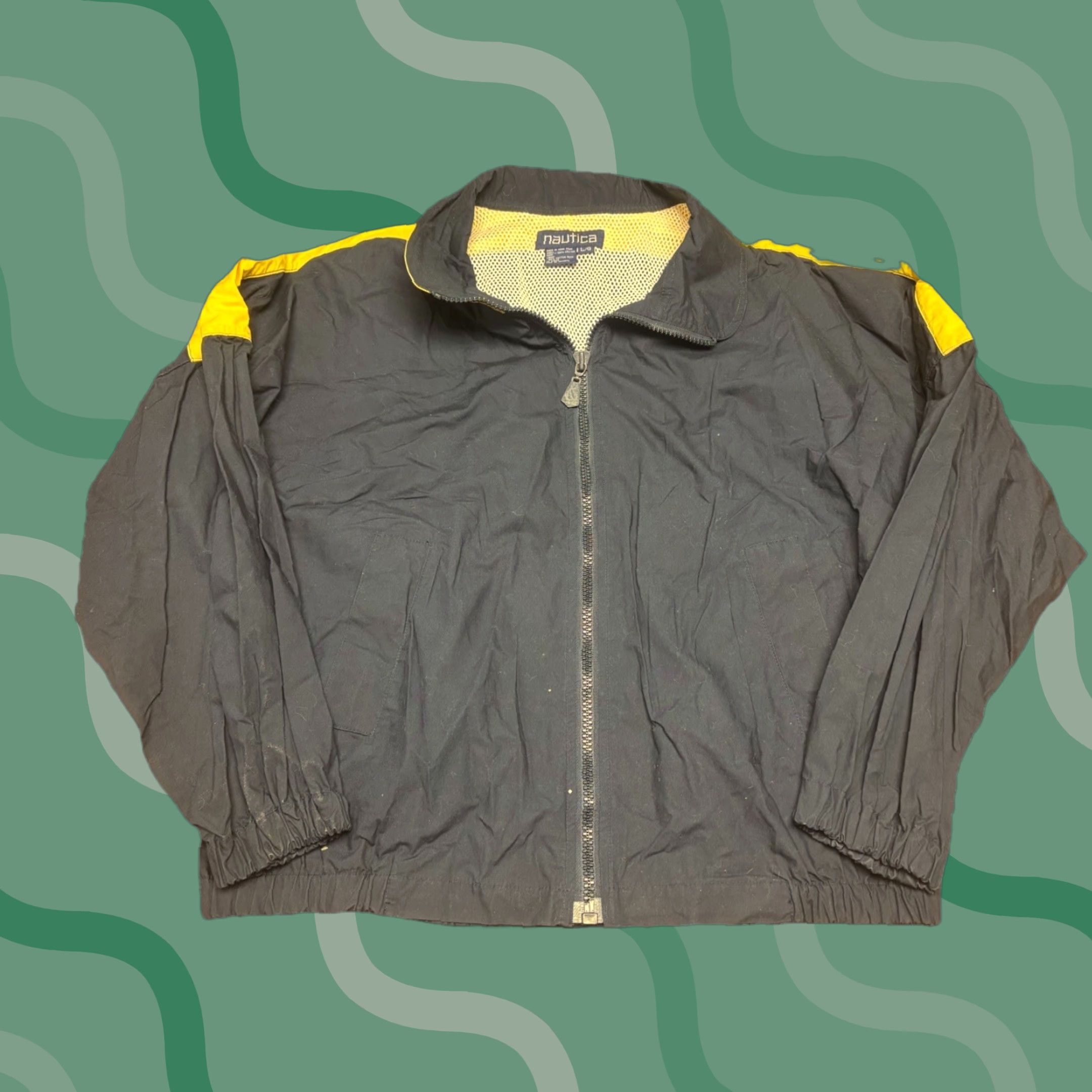 Nautica VINTAGE Nautica Jacket Windbreaker 90s L Men Blue Size US L / EU 52-54 / 3 - 1 Thumbnail