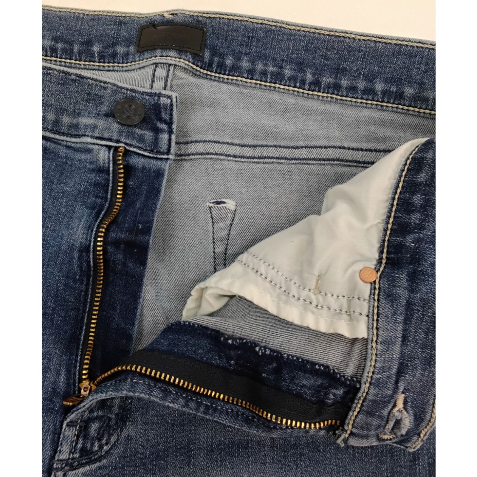 MOTHER Mother The Mid Rise Dazzler Jeans Women's 30 Medium Wash Size 30" / US 8 / IT 44 - 8 Thumbnail