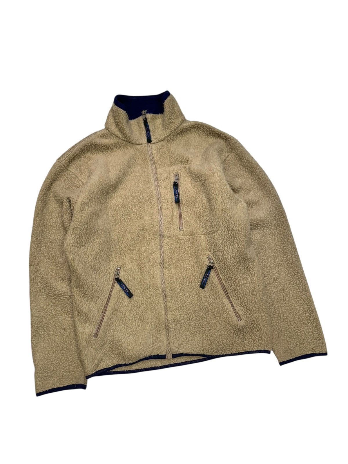L.L. Bean RARE🔥VINTAGE L.L. BEAN DEEP PILED SHERPA FLEECE JACKET Size US M / EU 48-50 / 2 - 3 Thumbnail