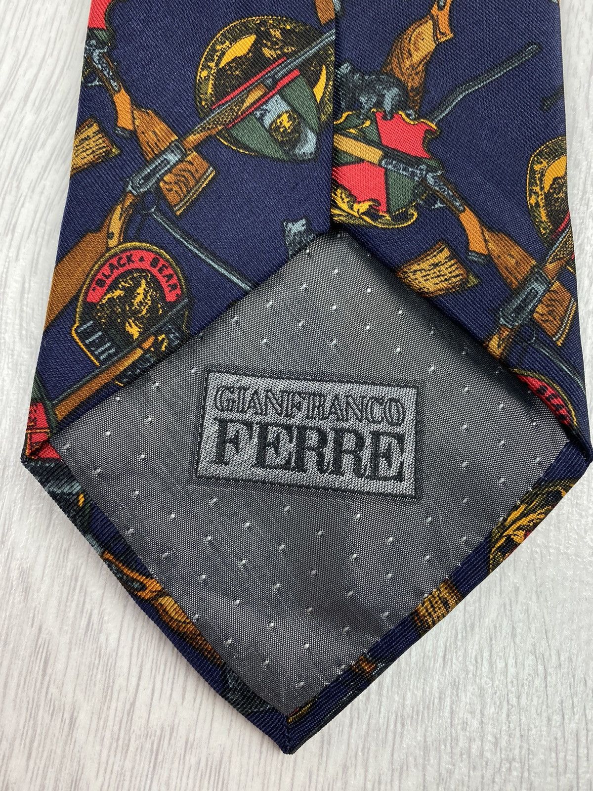Gianfranco Ferre Vintage Gianfranco Ferre Black Bear Print Silk Tie Ferragamo Size ONE SIZE - 5 Thumbnail