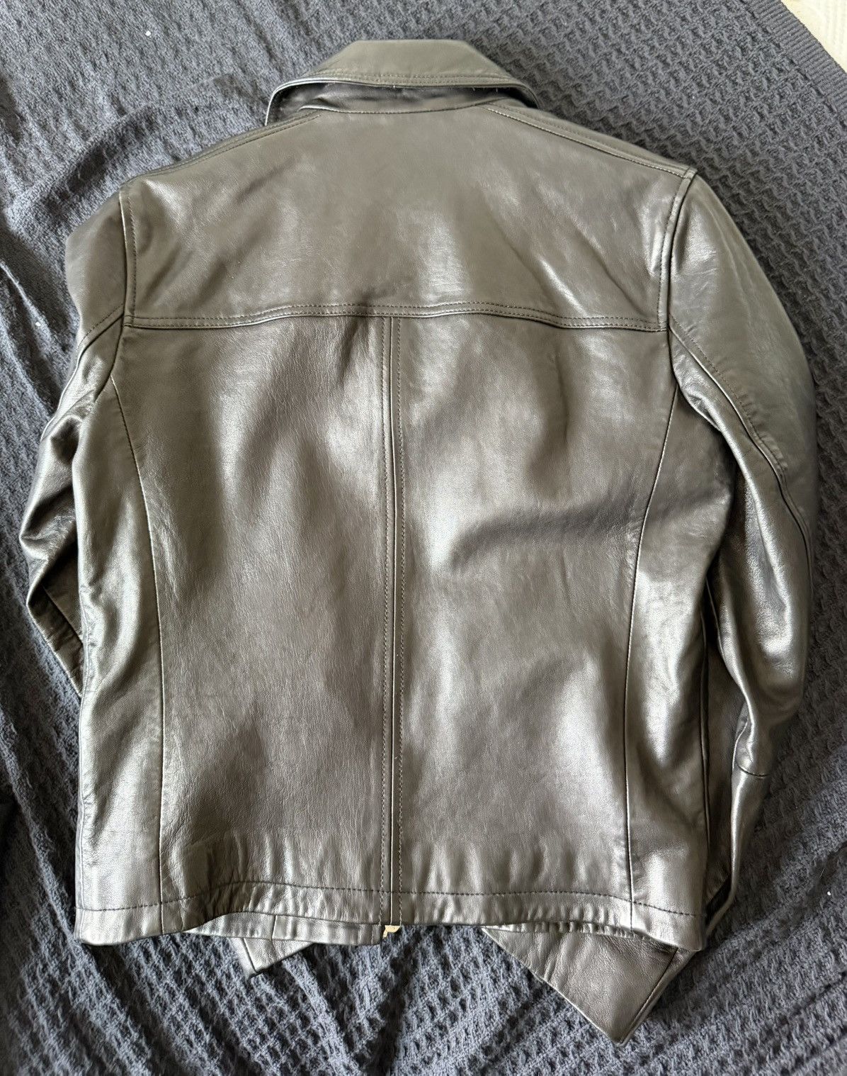 Allsaints Allsaints - Tune cropped zip up leather jacket Size US XS / EU 42 / 0 - 5 Thumbnail