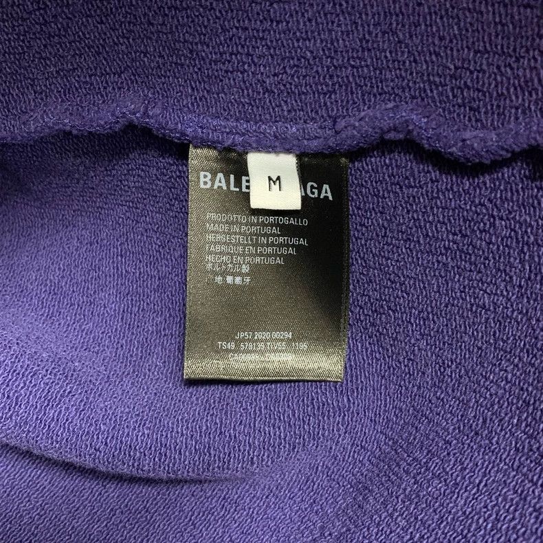 Balenciaga Balenciaga Purple logo hoodie Size US M / EU 48-50 / 2 - 4 Thumbnail