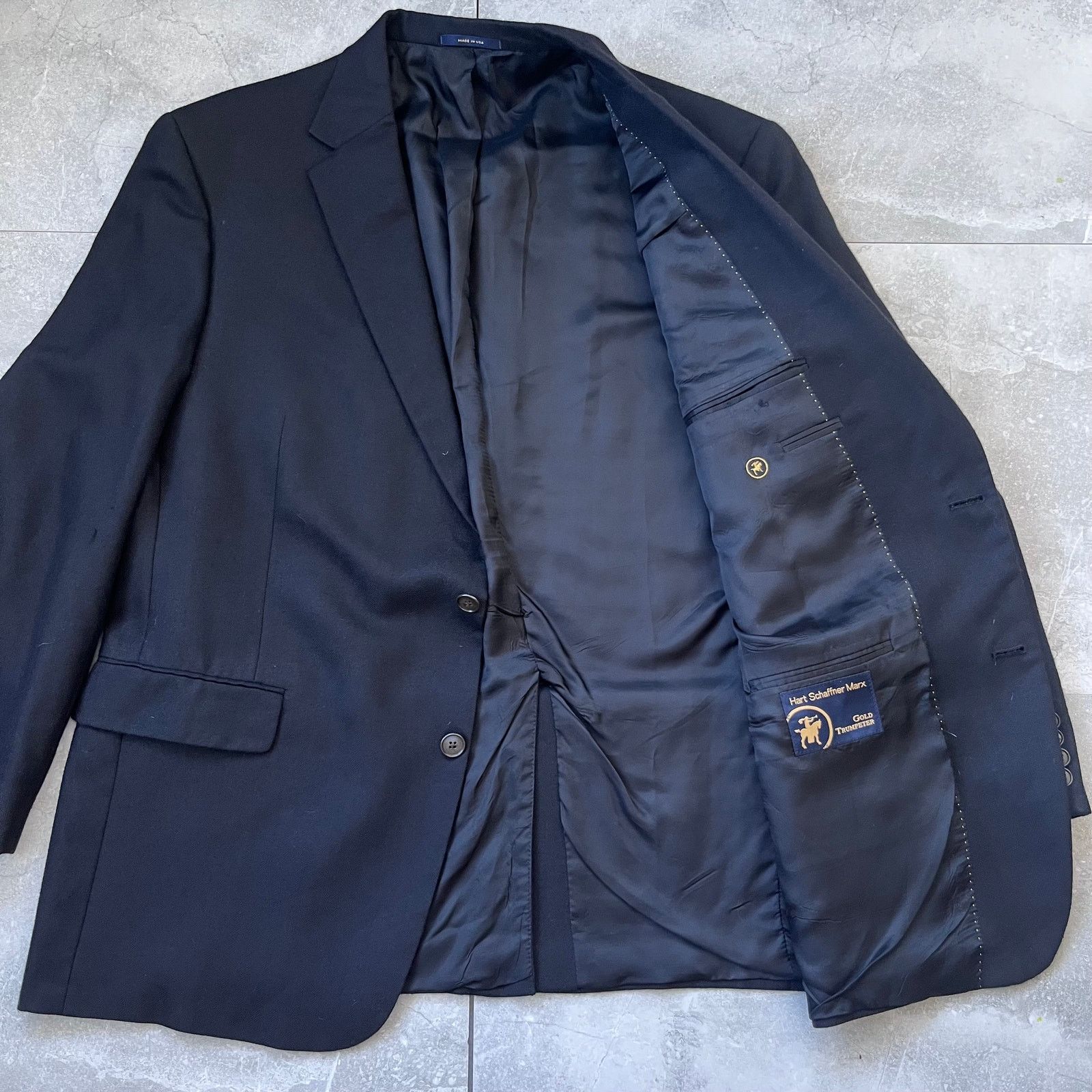 Hart Schaffner Marx Hart Schaffner Marx 100% Cashmere Blazer – Golden Trumpeter Size 42R - 4 Thumbnail