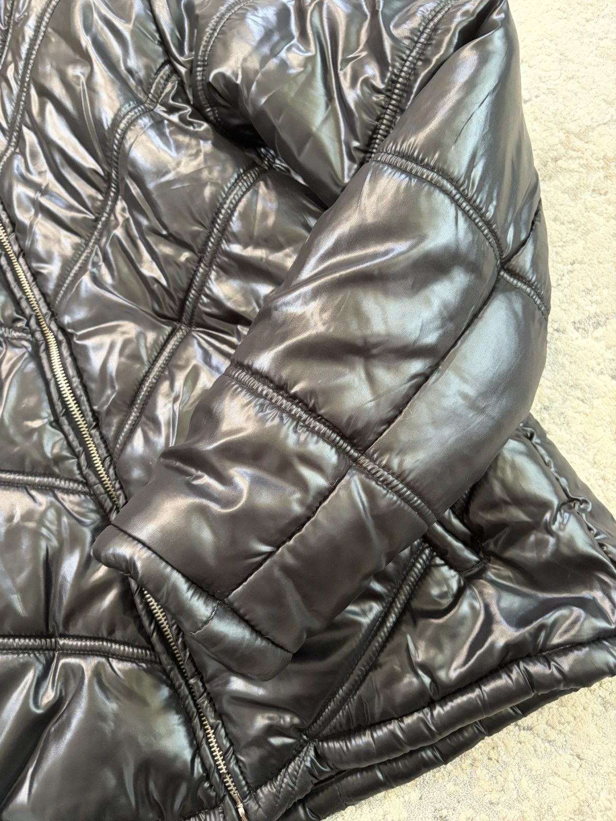 JACKROSE Jack Rose - Fur Hood Black Puffer Jacket Size US M / EU 48-50 / 2 - 4 Thumbnail